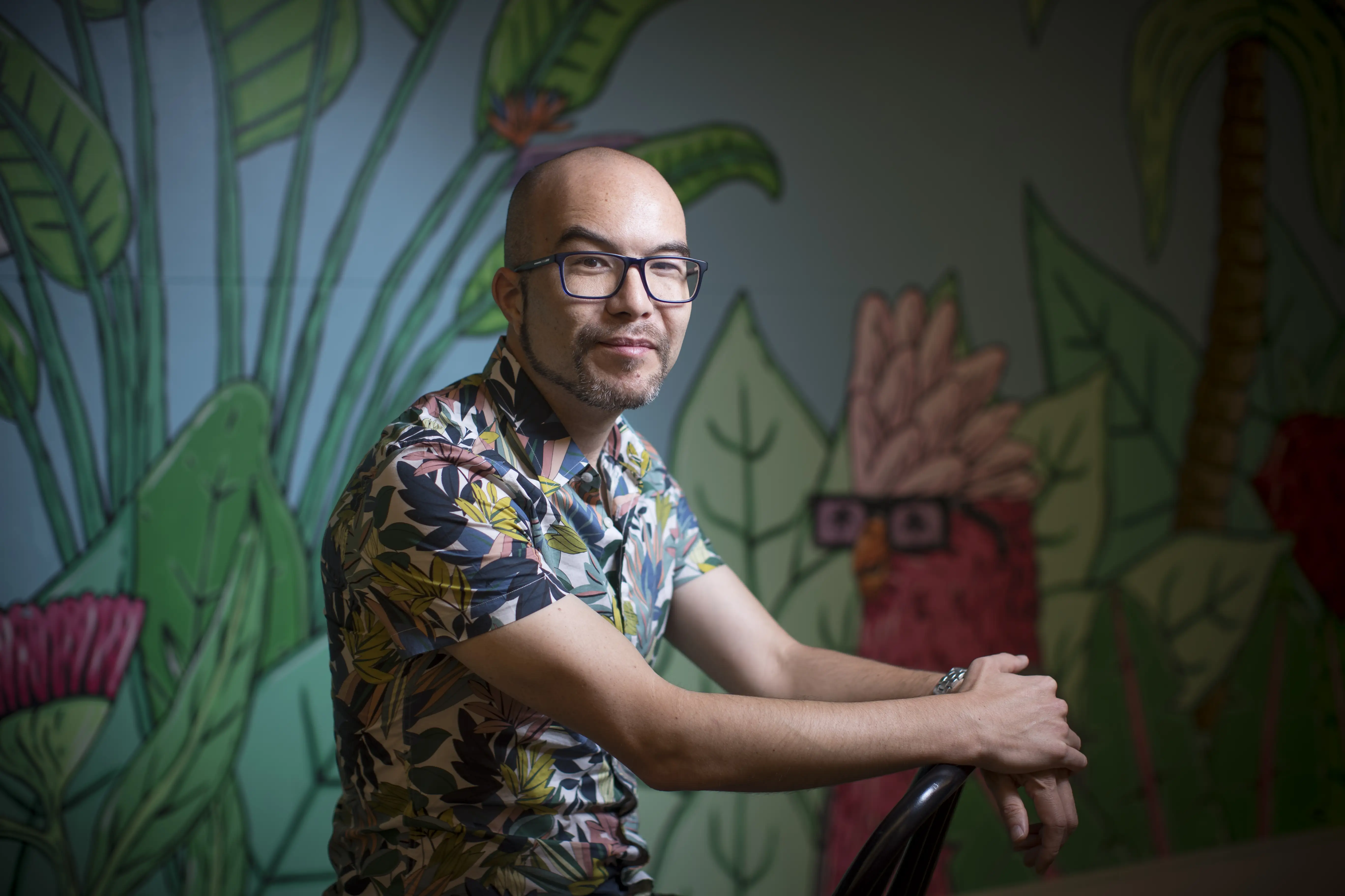 Cameron Adams, chief product officer and co-founder of Canva Inc., in Sydney, Australia, on Friday, March 24, 2023. Canva has grown into the most capable competitor to Adobe, the longtime dominant provider of software for graphics professionals.