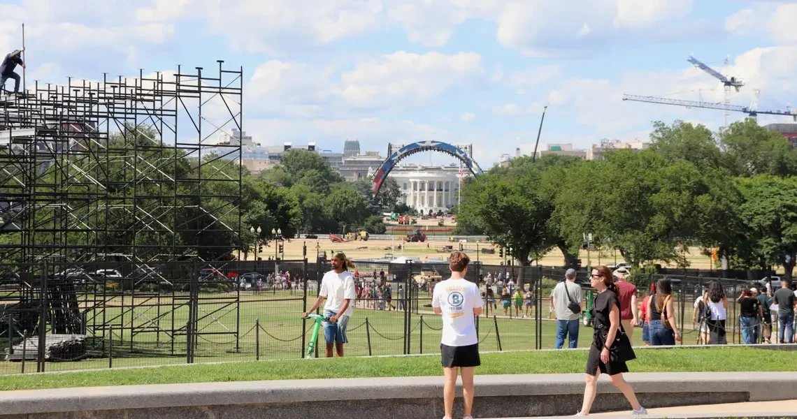 I visited Washington, DC, for the first time. The capital felt like one big construction site.