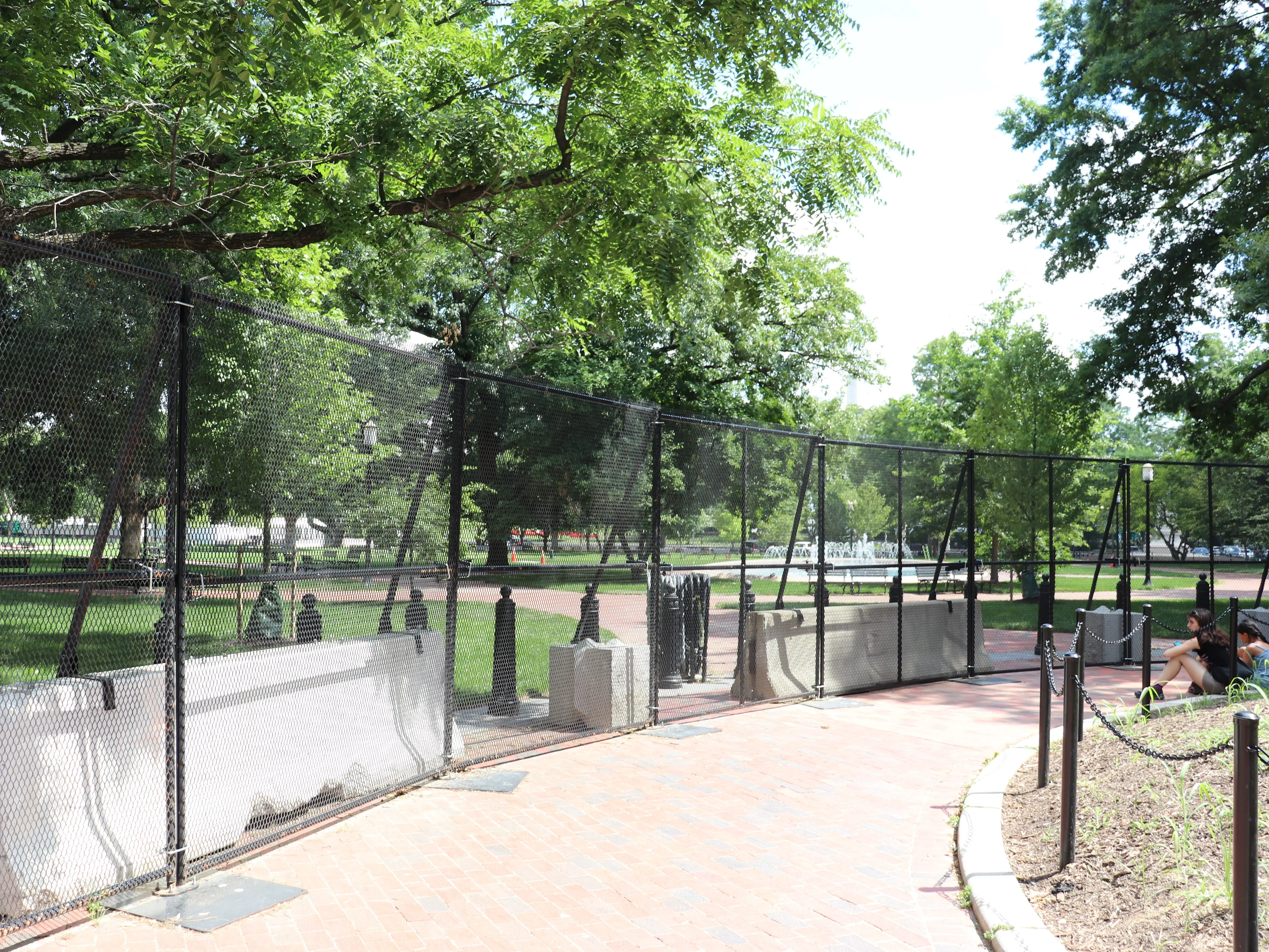 Lafayette Park in Washington DC on June 19, 2026