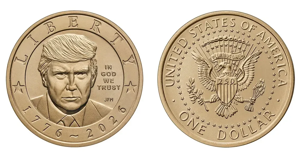 The US Mint says it’s making a $1 coin with Trump’s face on it