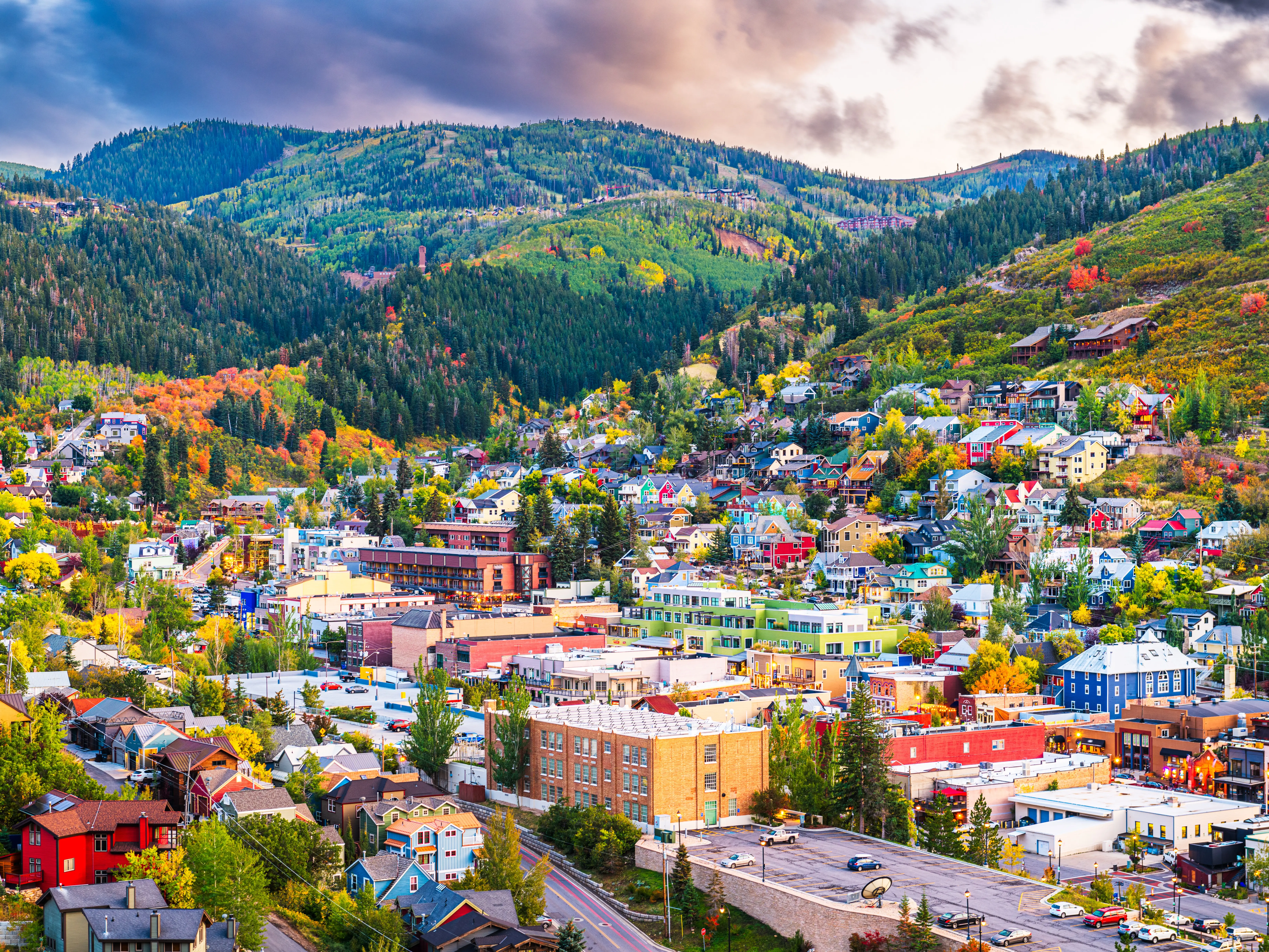 Park City, Utah, USA stock photo