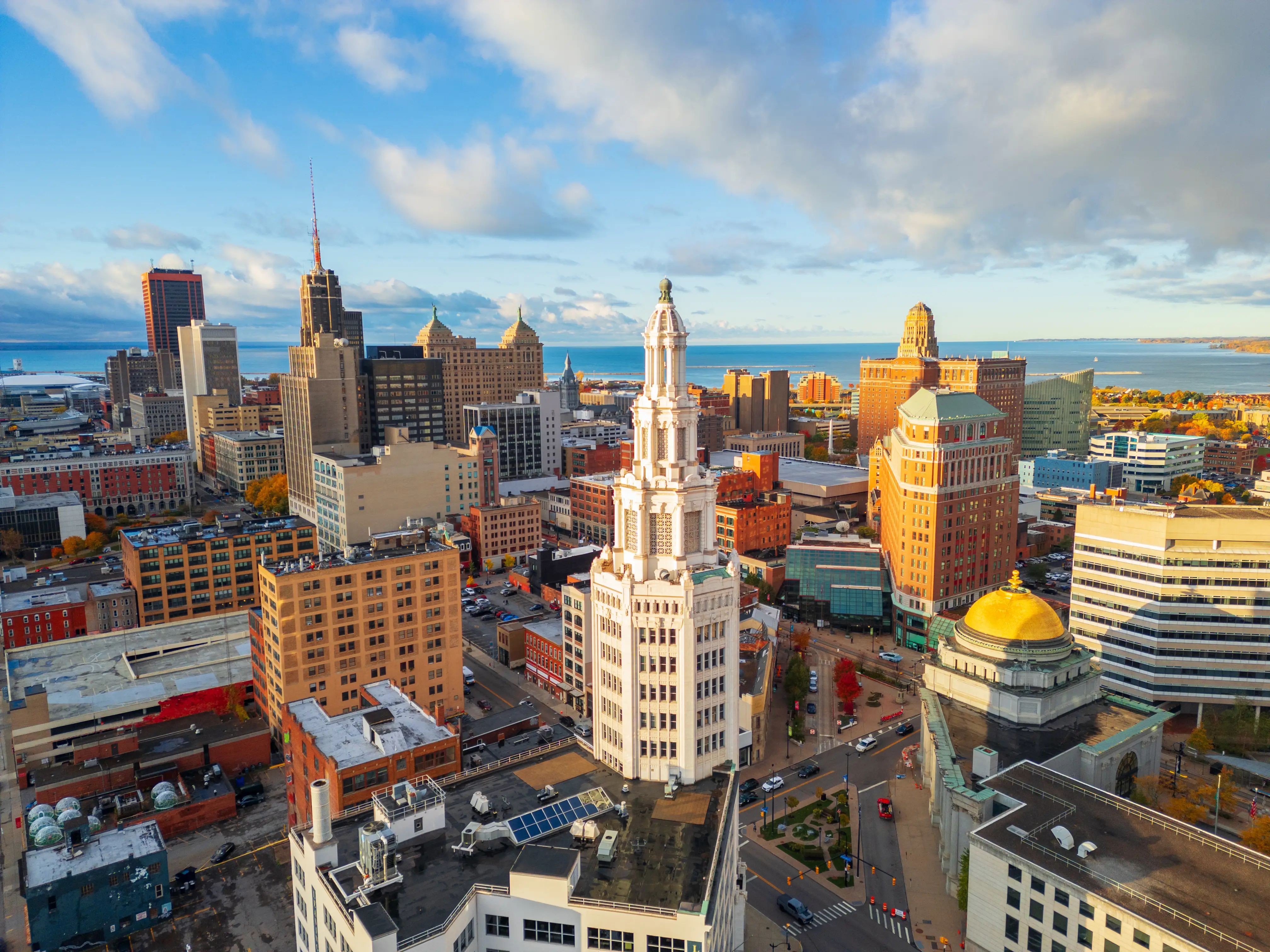 Buffalo, New York, USA City Skyline