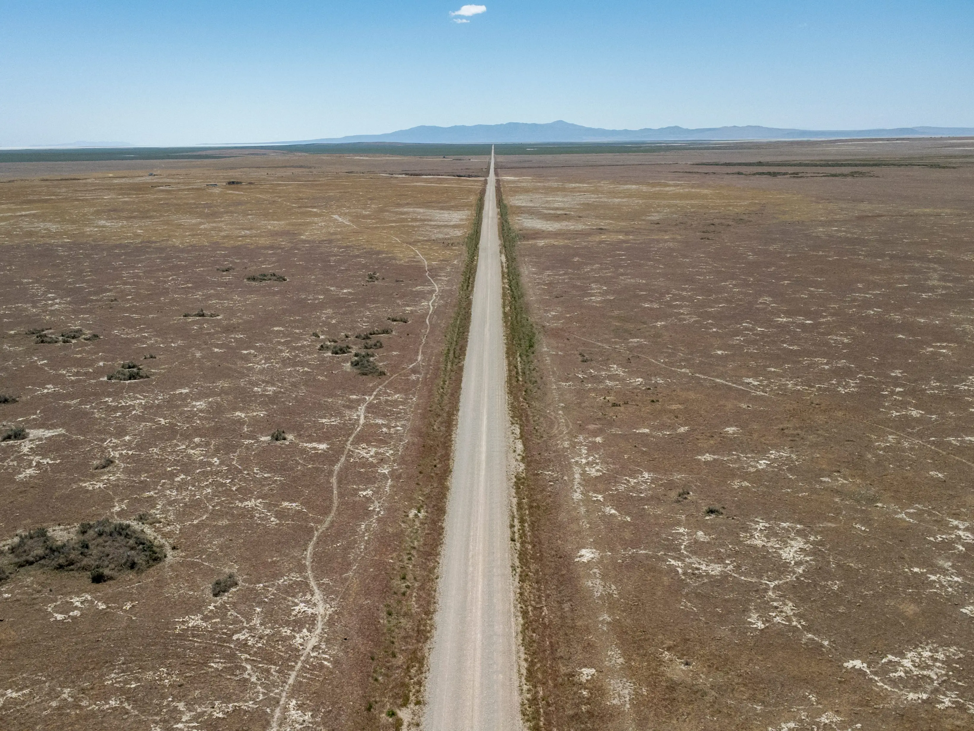 Aerial fiel of a plot of land.