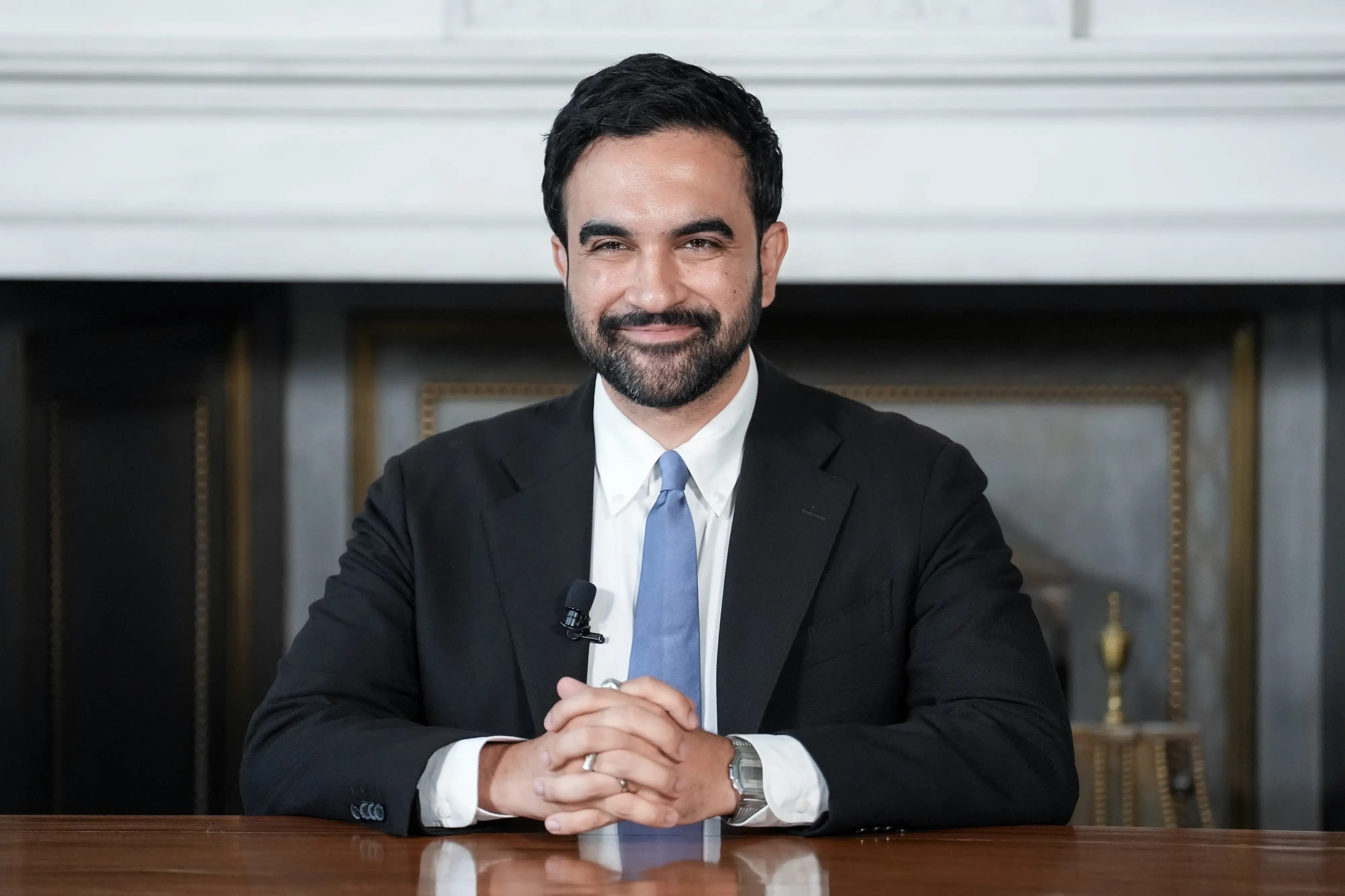 New York mayor Zohran Mamdani is pictured.