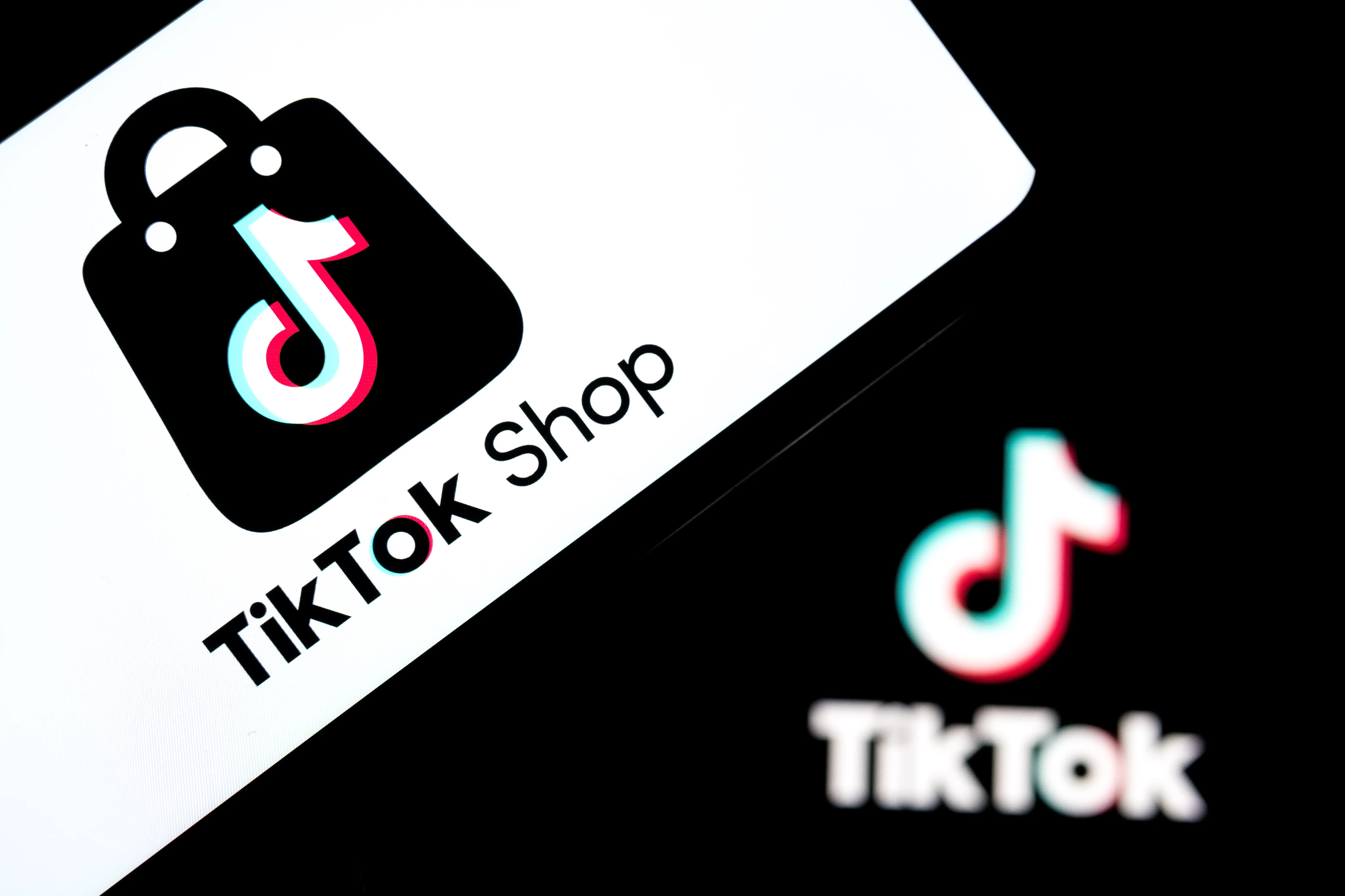 The TikTok Shop and TikTok logos.