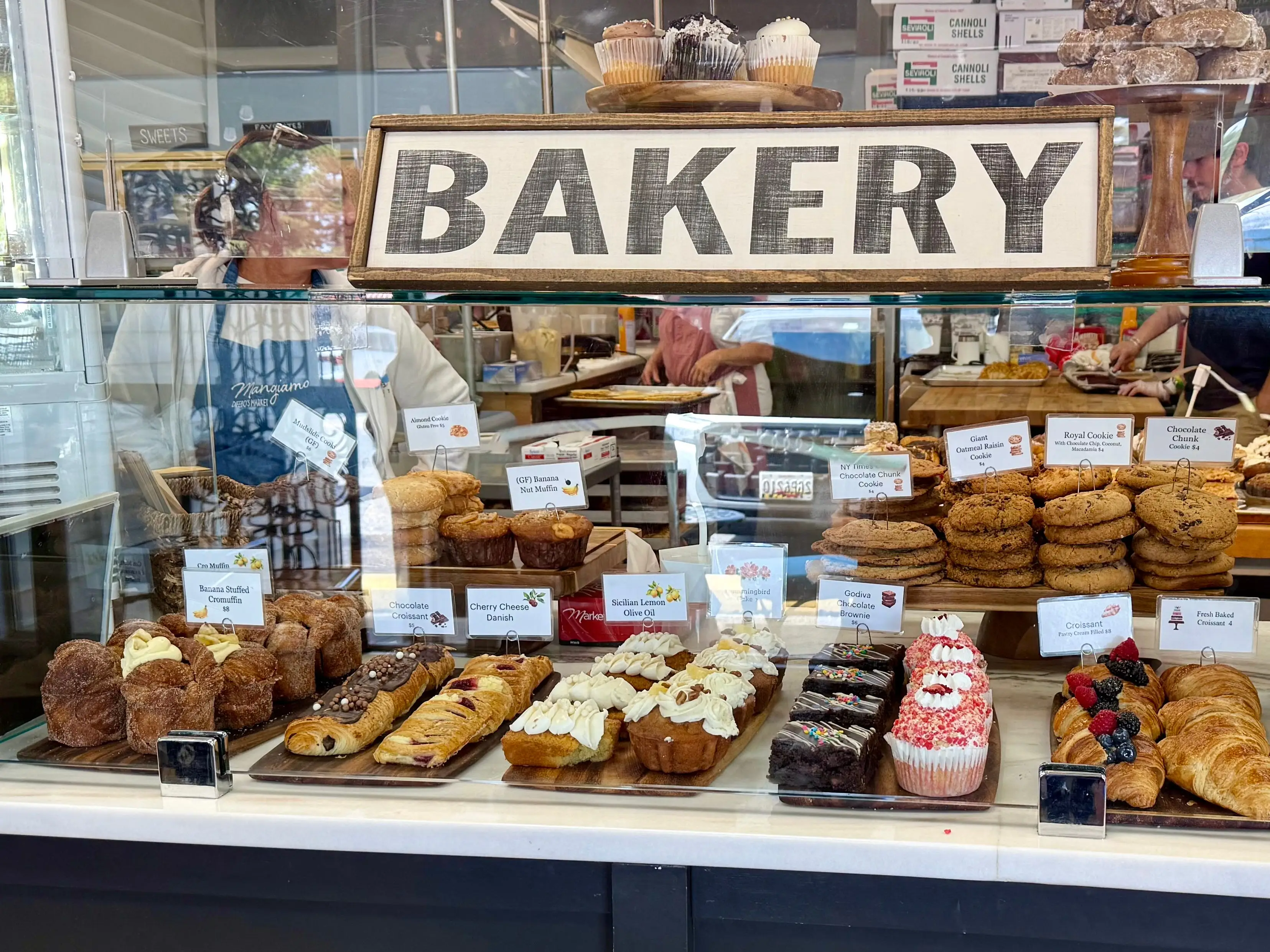 A variety of pastries and cookies at DiFebo's Market in Bethany Beach, Delaware.