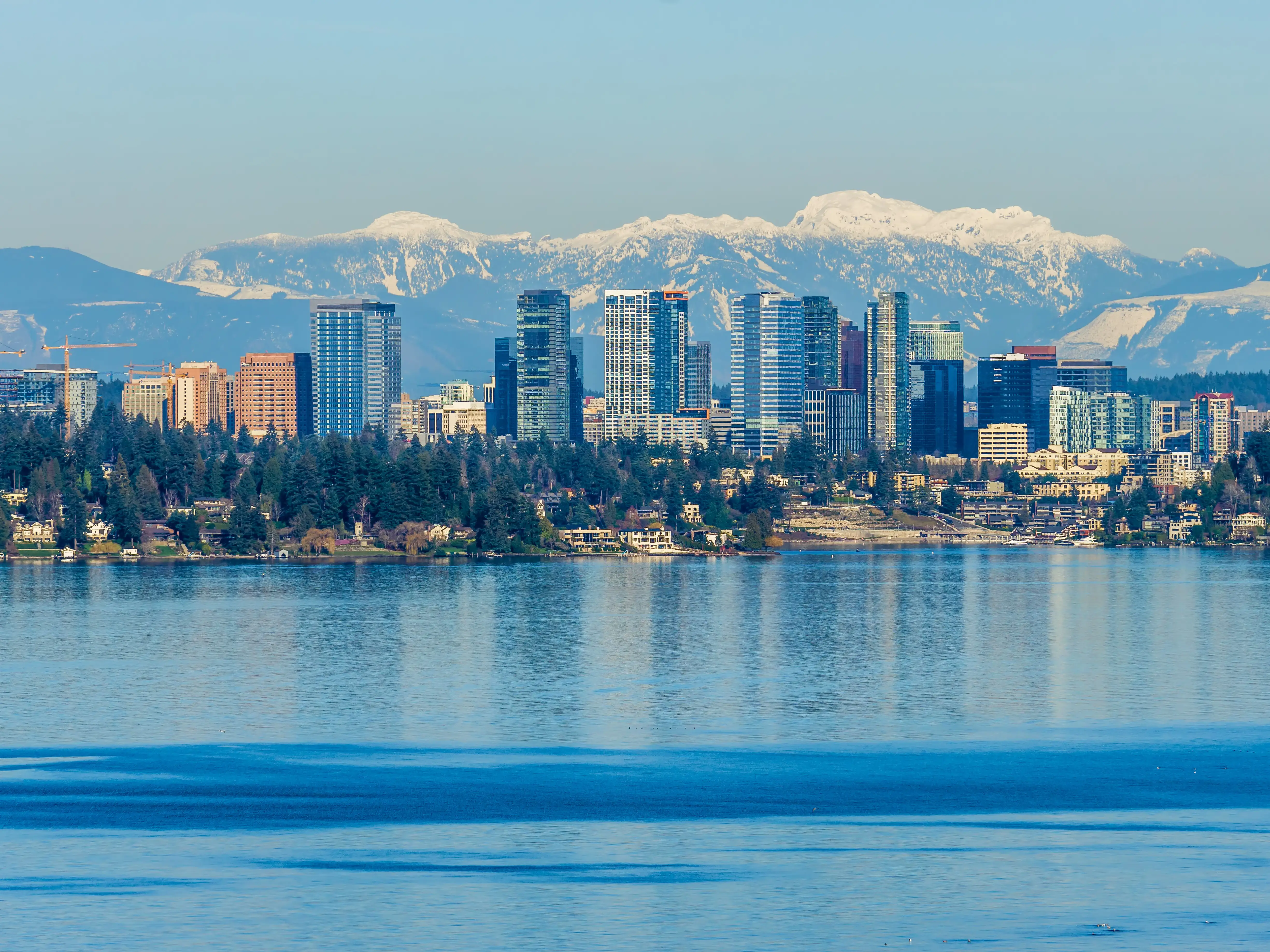 Downtown Bellevue Skyline stock photo