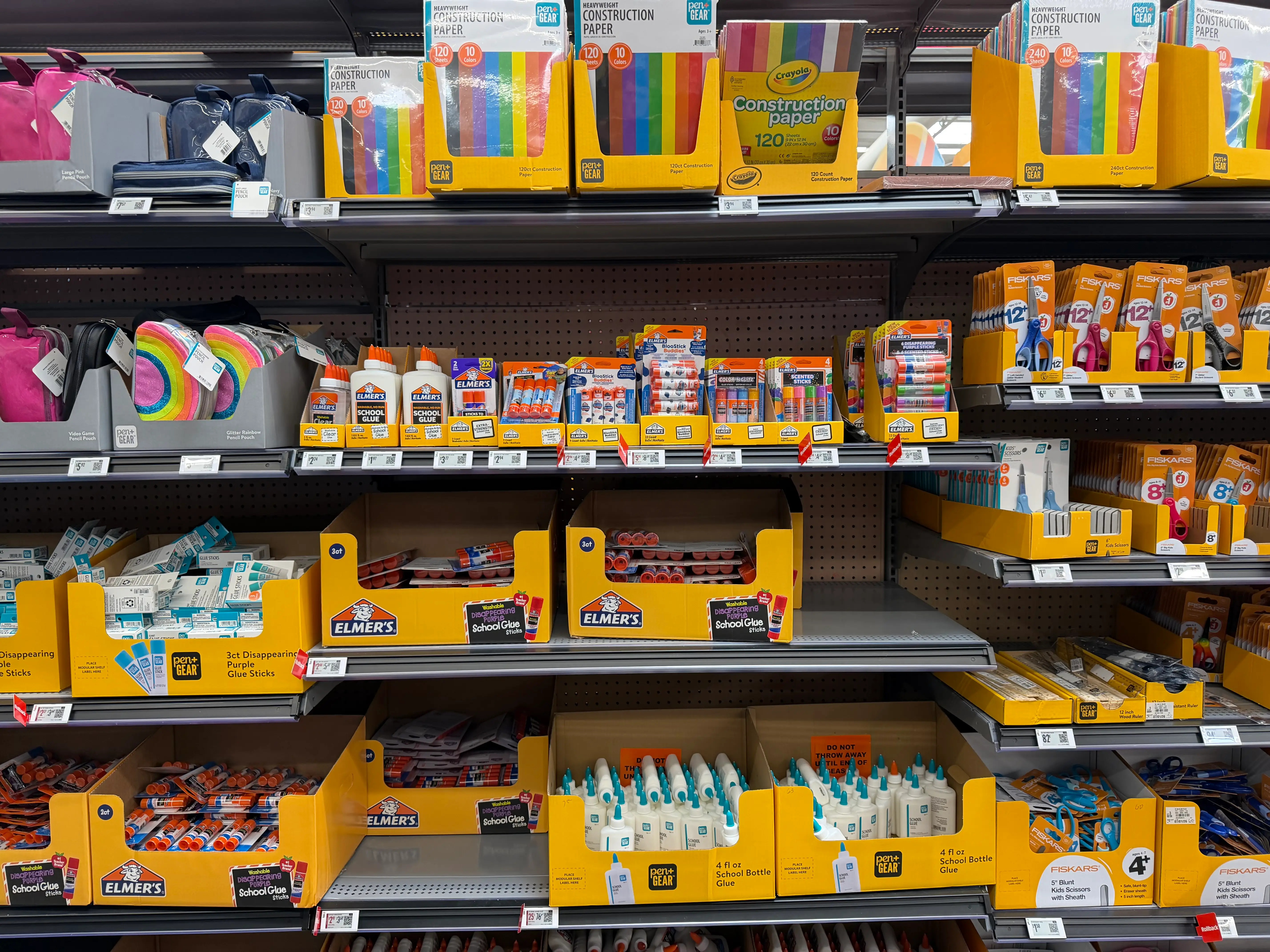 Elmbers glue display at Walmart