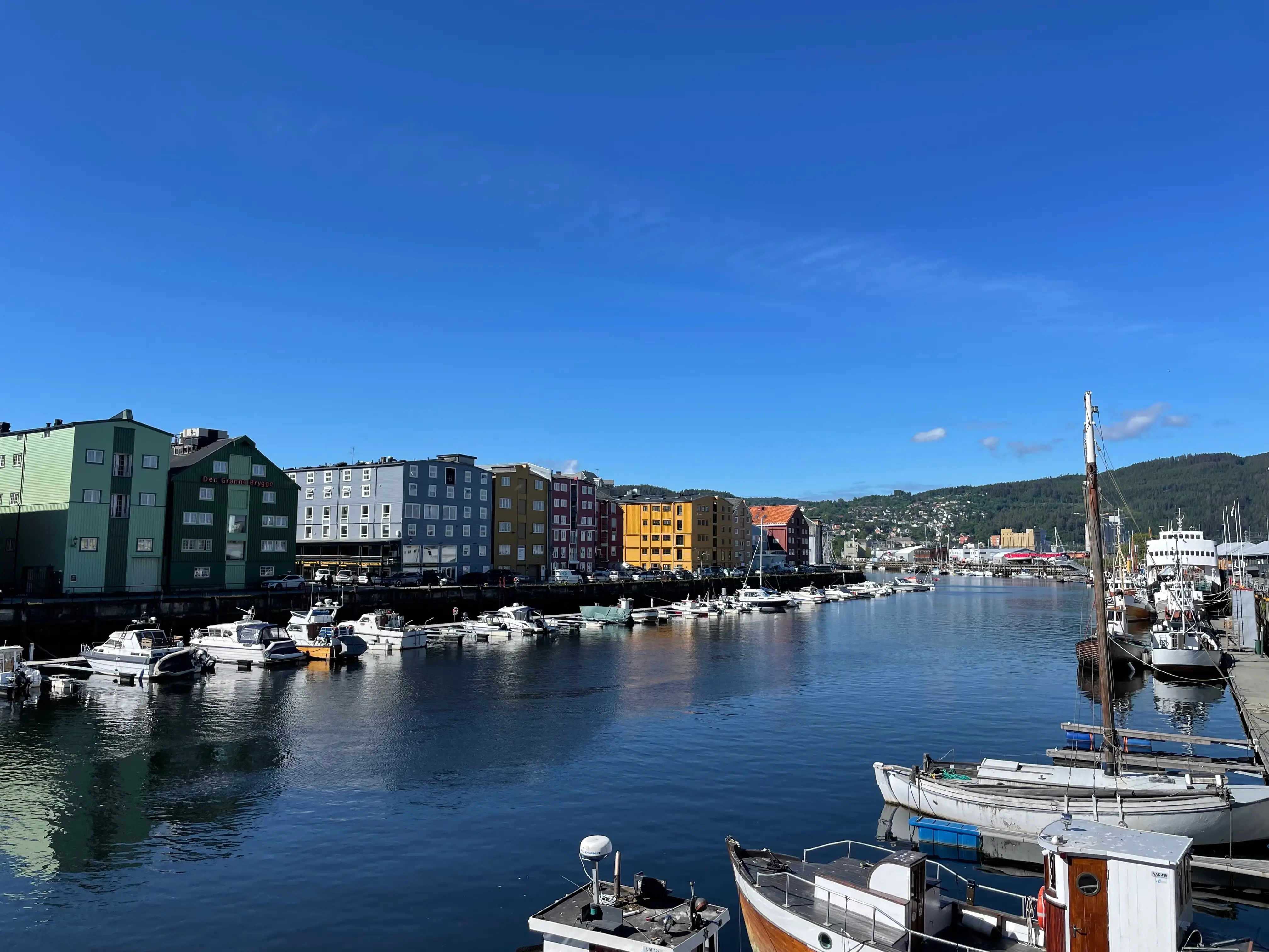 Boats at docks in Norway.