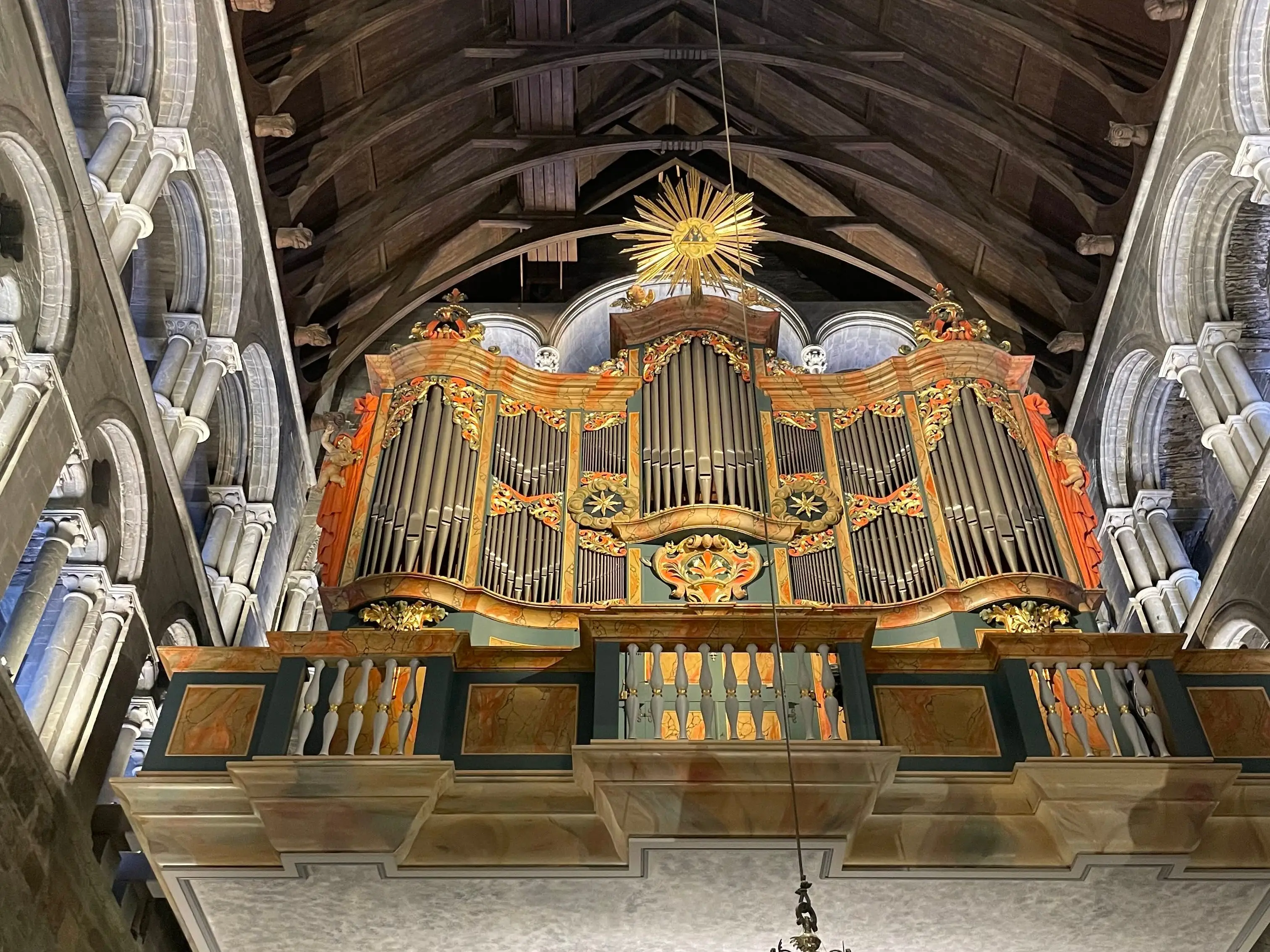 Nidaros Cathedral is a vast Gothic structure with one of Northern Europe's largest church organs.