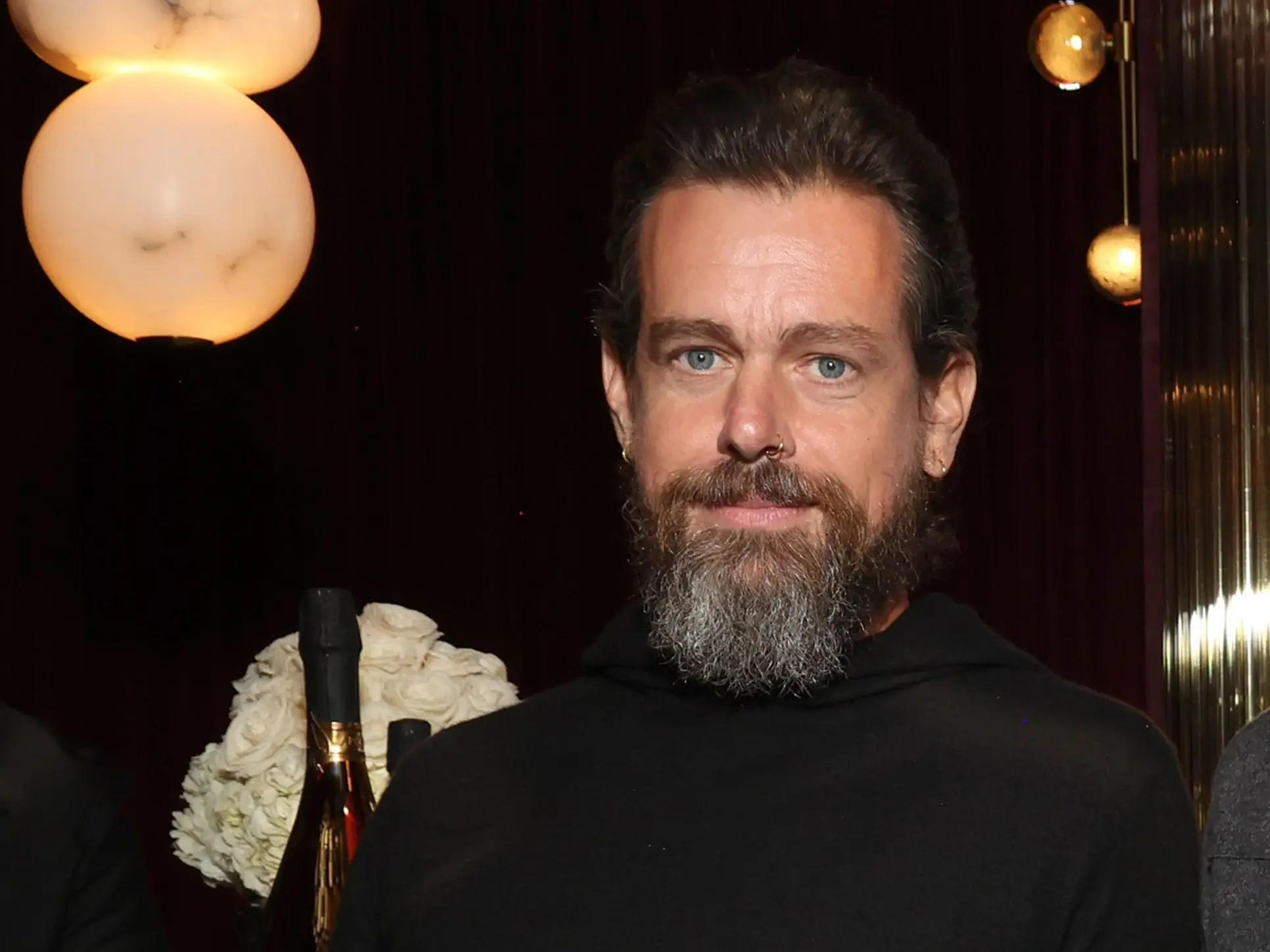 Twitter and Block co-founder Jack Dorsey at the Roc Nation Sports Super Bowl Party.