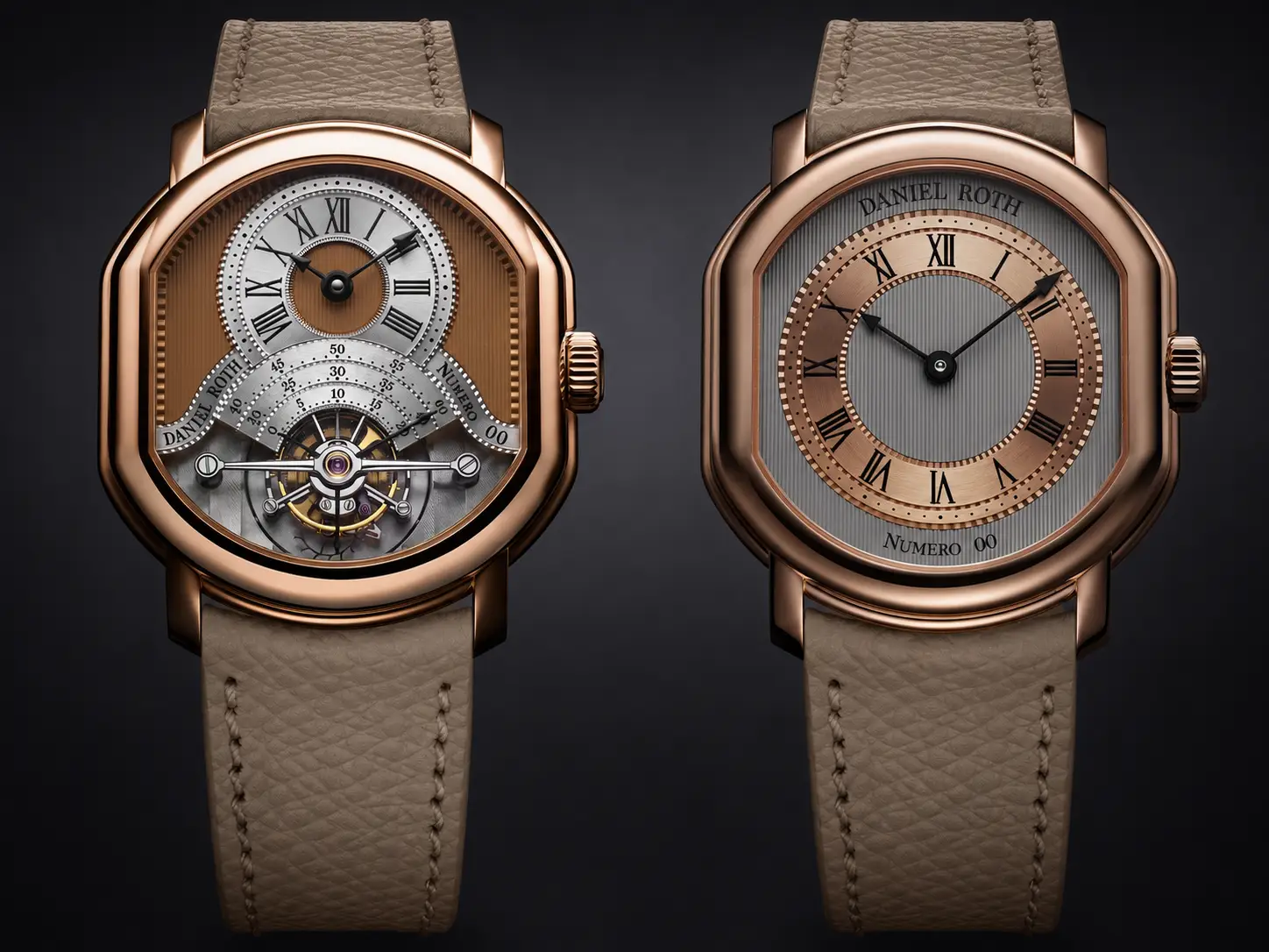 Two watches from Daniel Roth.