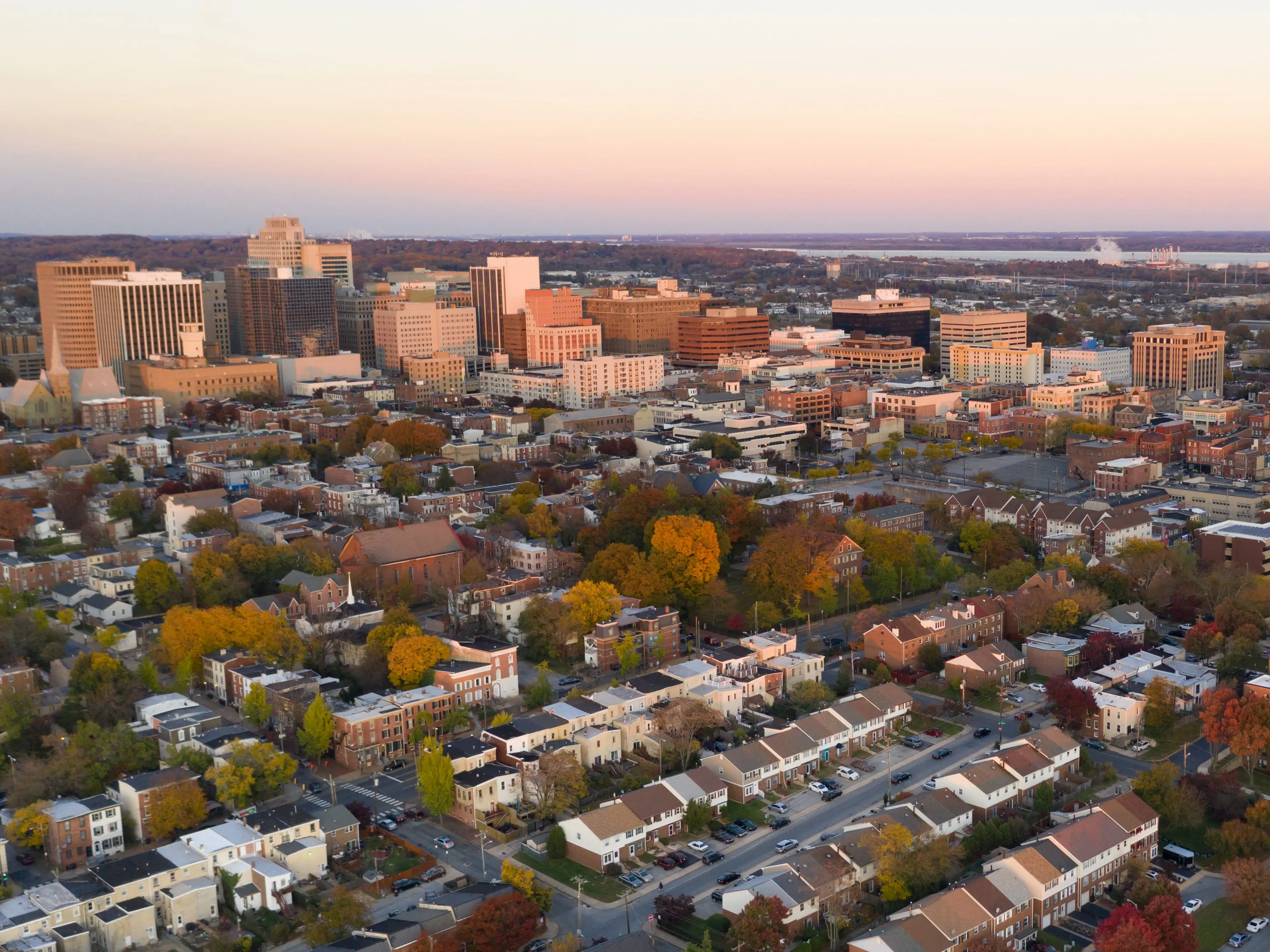 Wilmington, Delaware skyline.