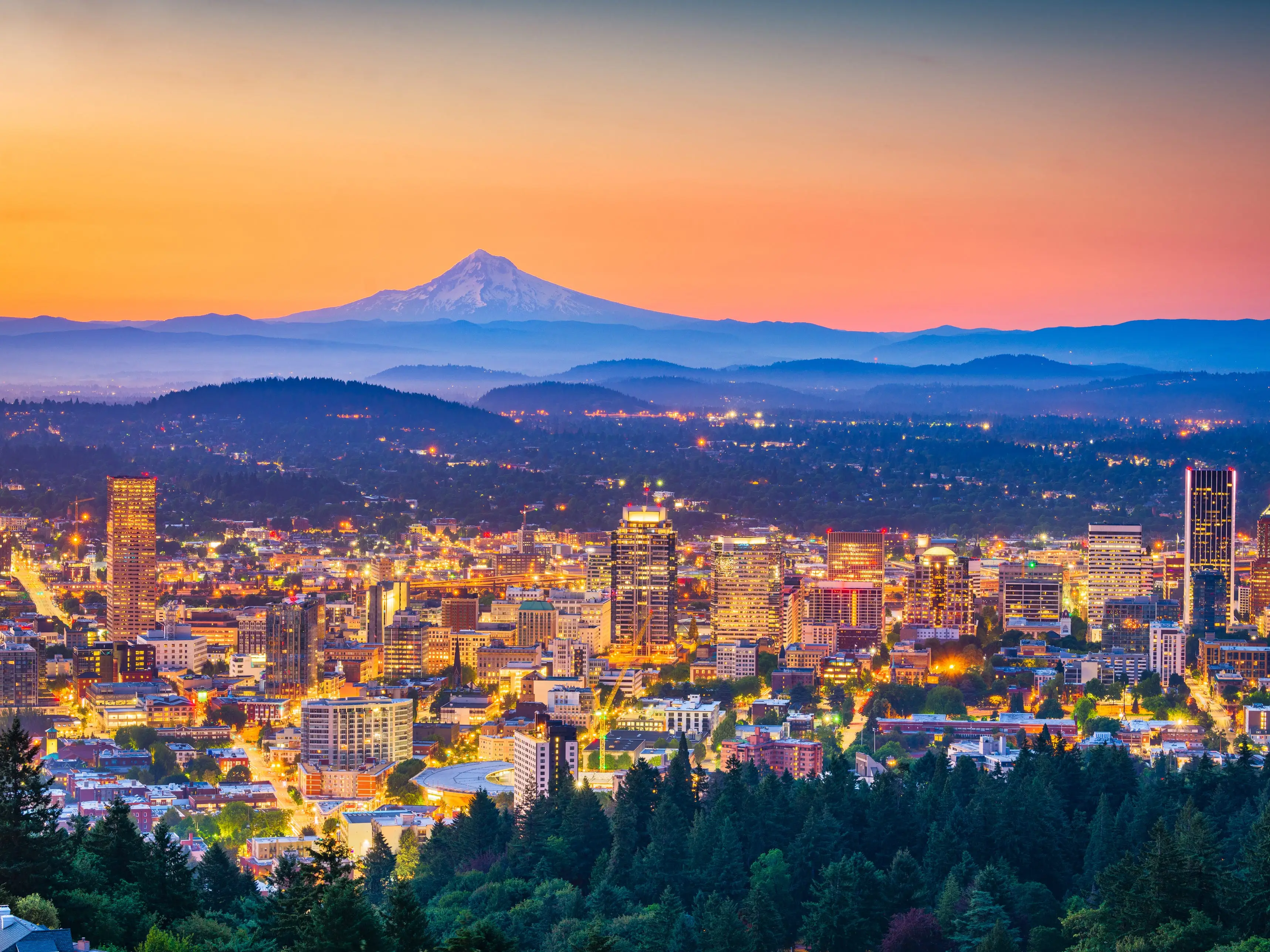 Portland, Oregon, skyline.