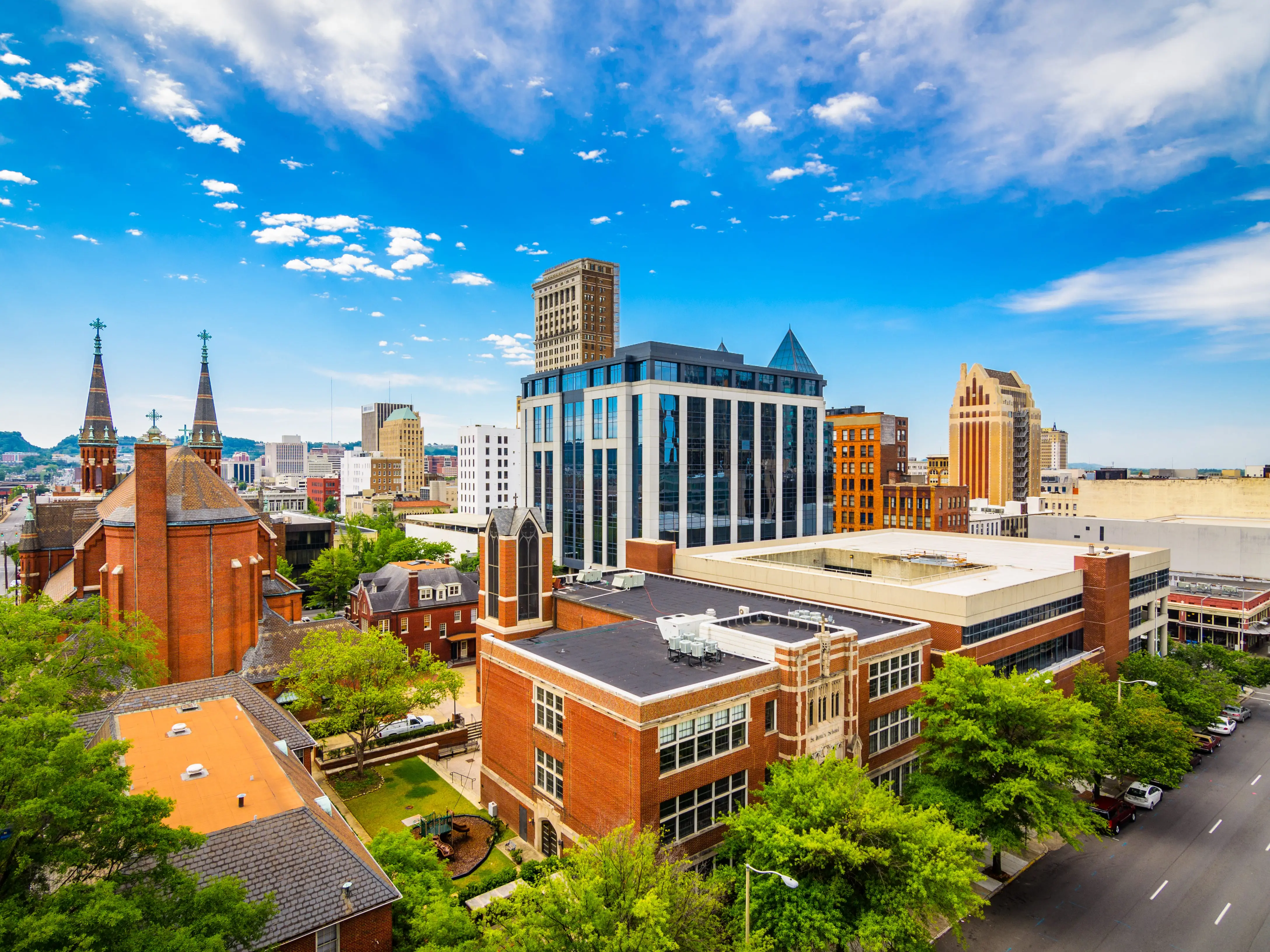 Buildings in Birmingham, Alabama.
