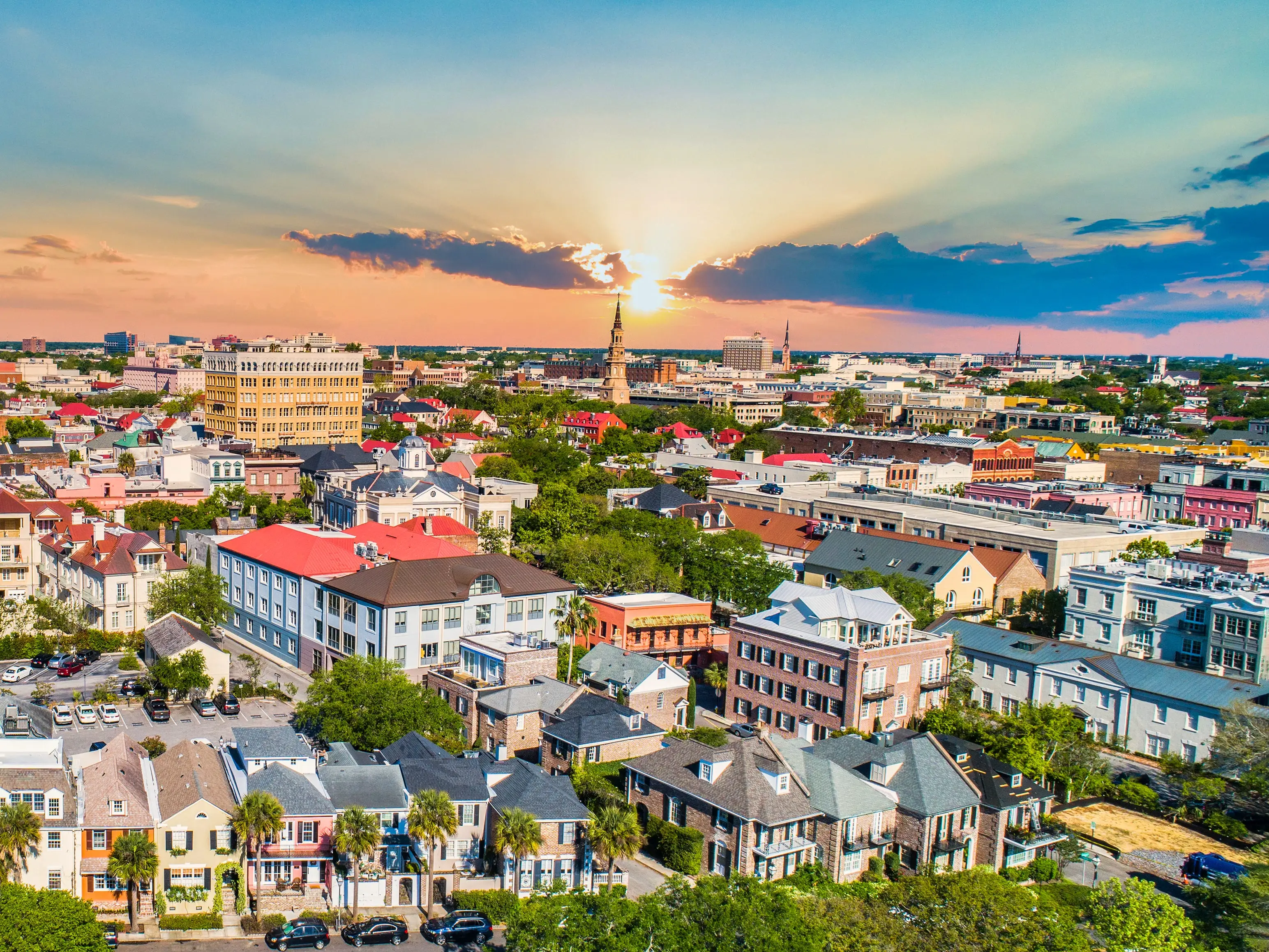Houses in Charleston, South Carolina.