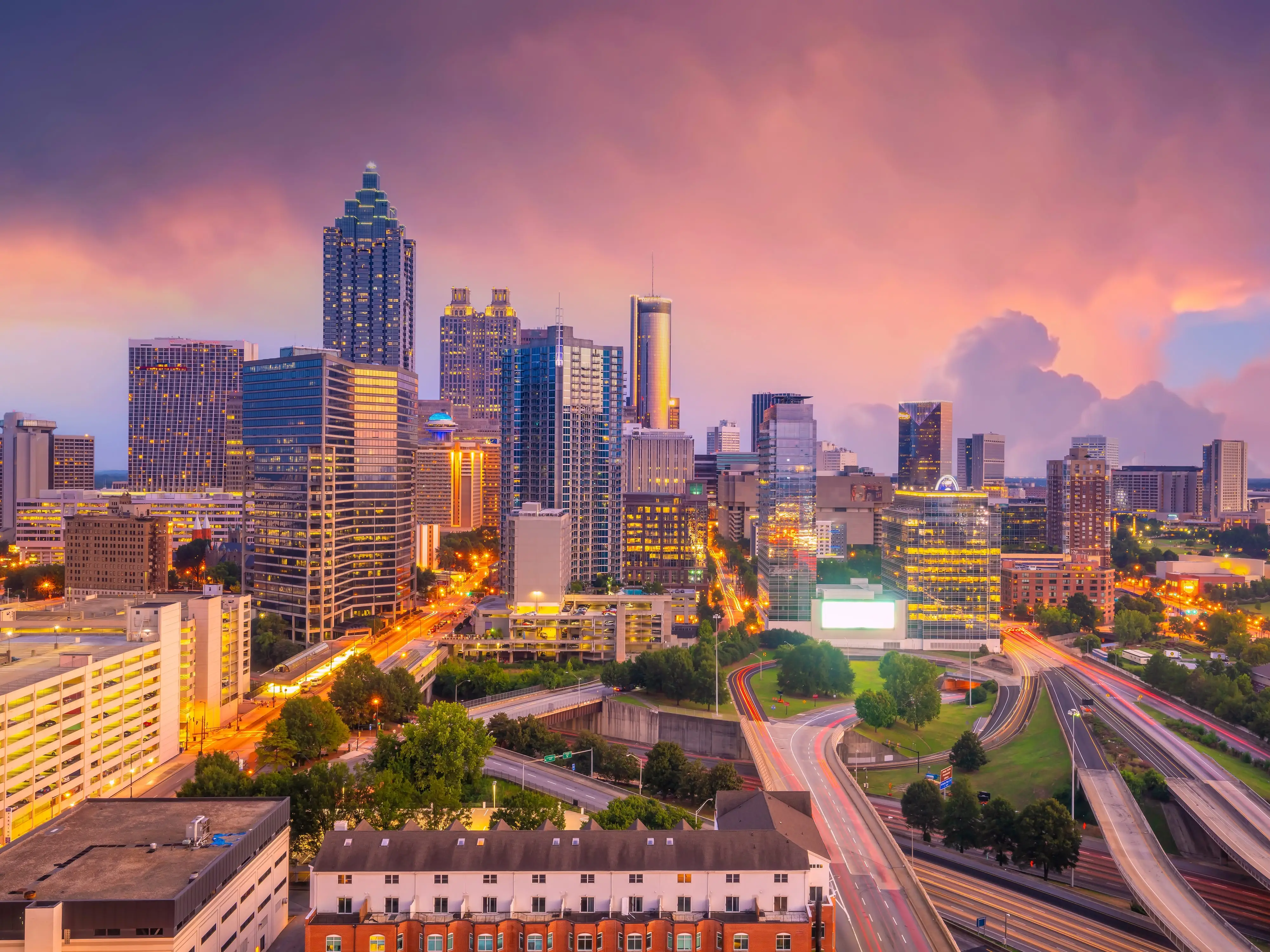 Buildings in Atlanta, Georgia.