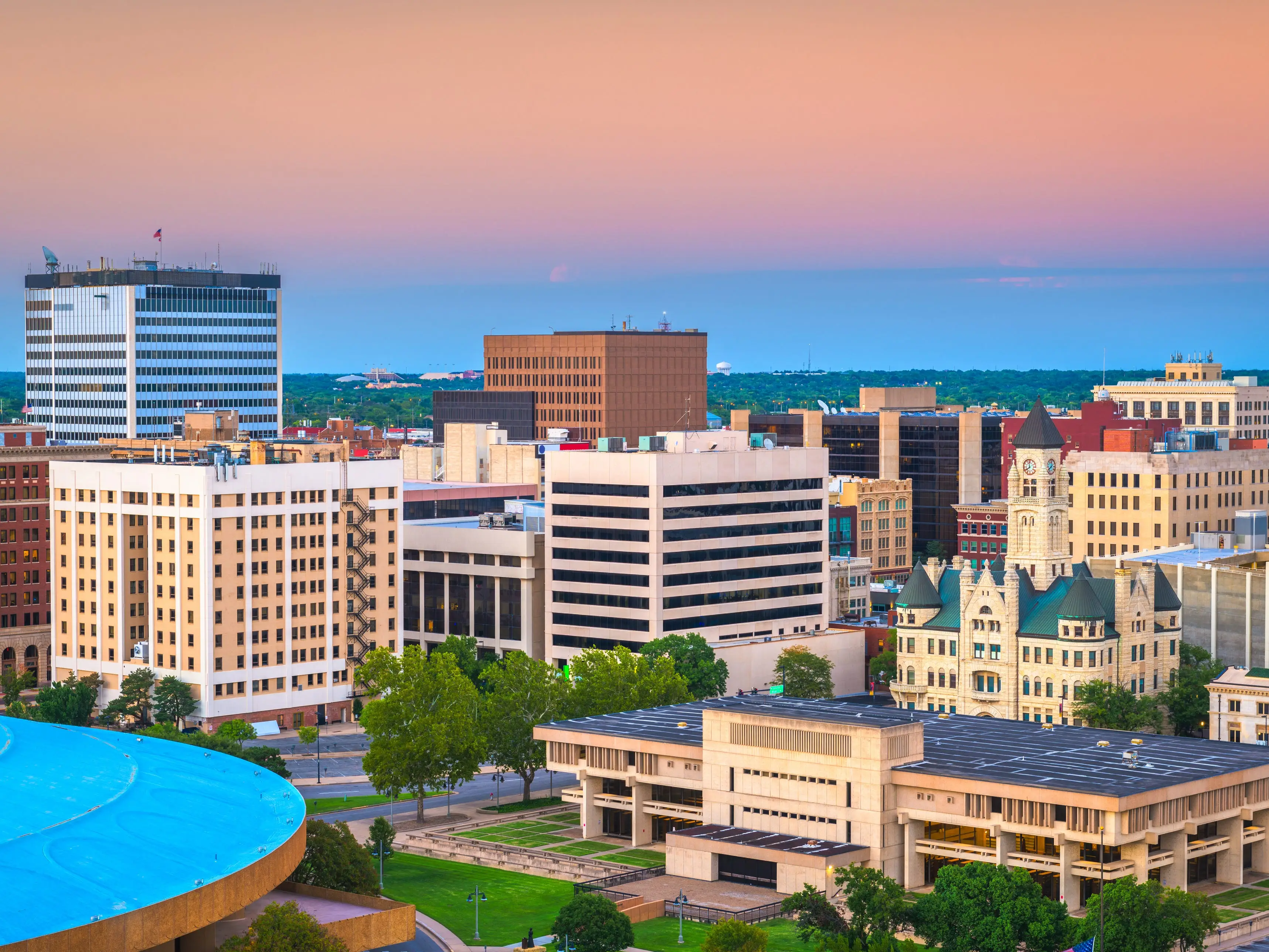 Buildings in Wichita, Kansas.