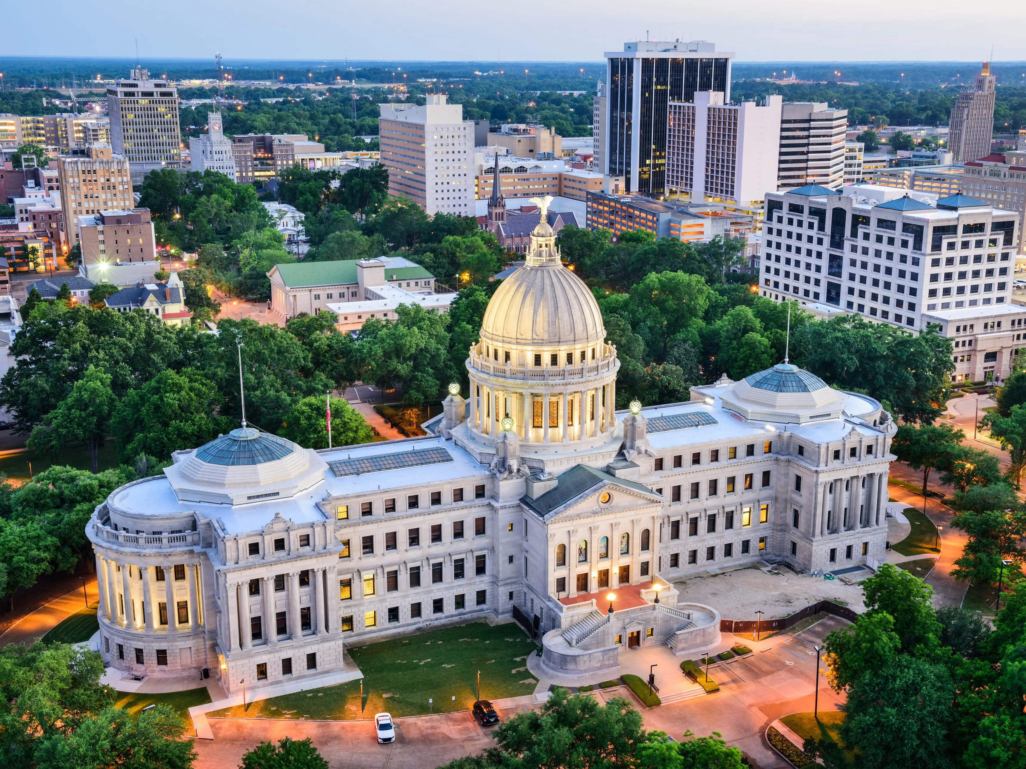 Government building in Jackson, Mississippi.