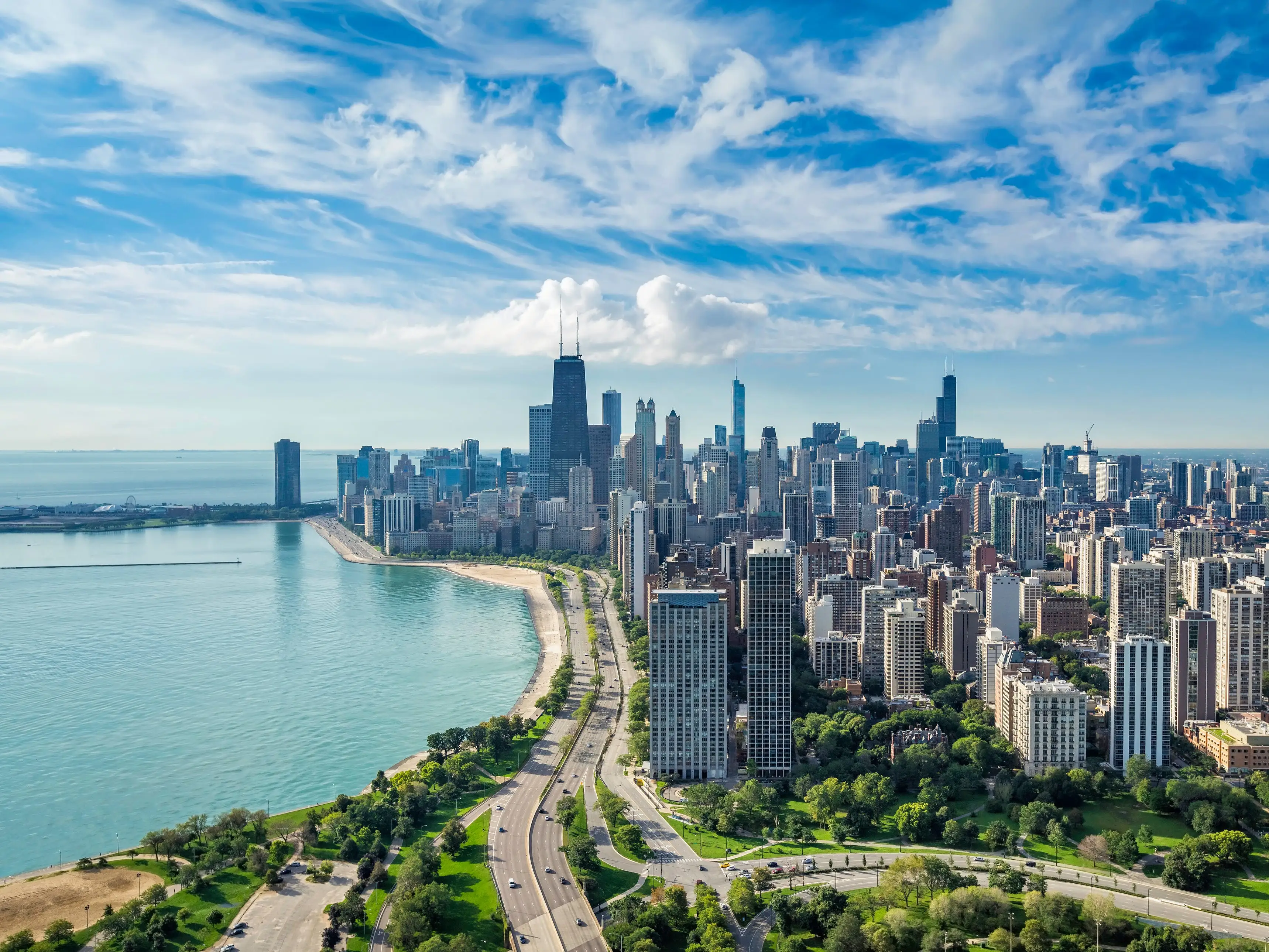 Chicago, Illinois skyline.