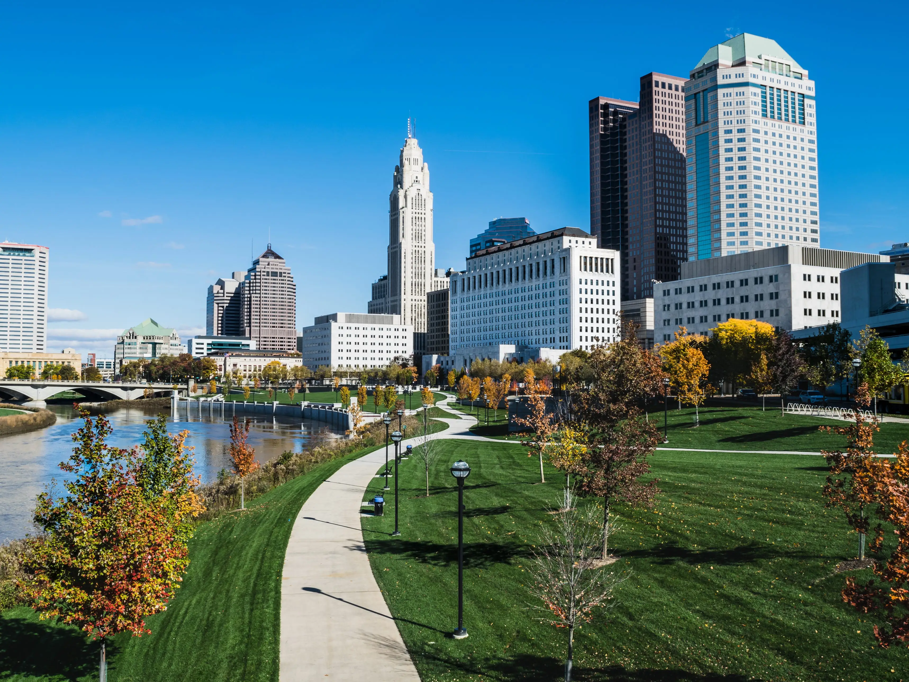 Buildings in Columbus, Ohio.