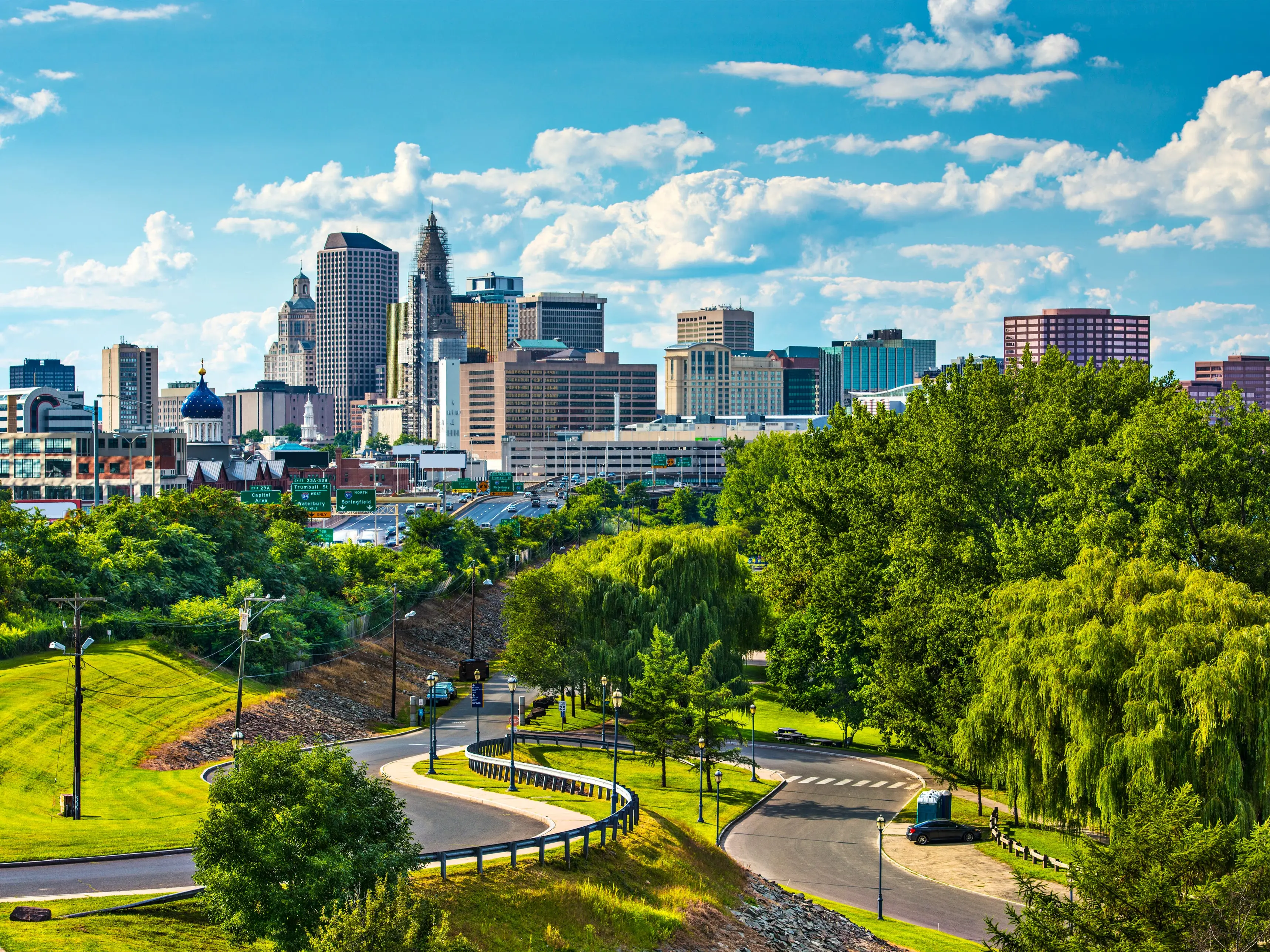 Buildings in Hartford, Connecticut.