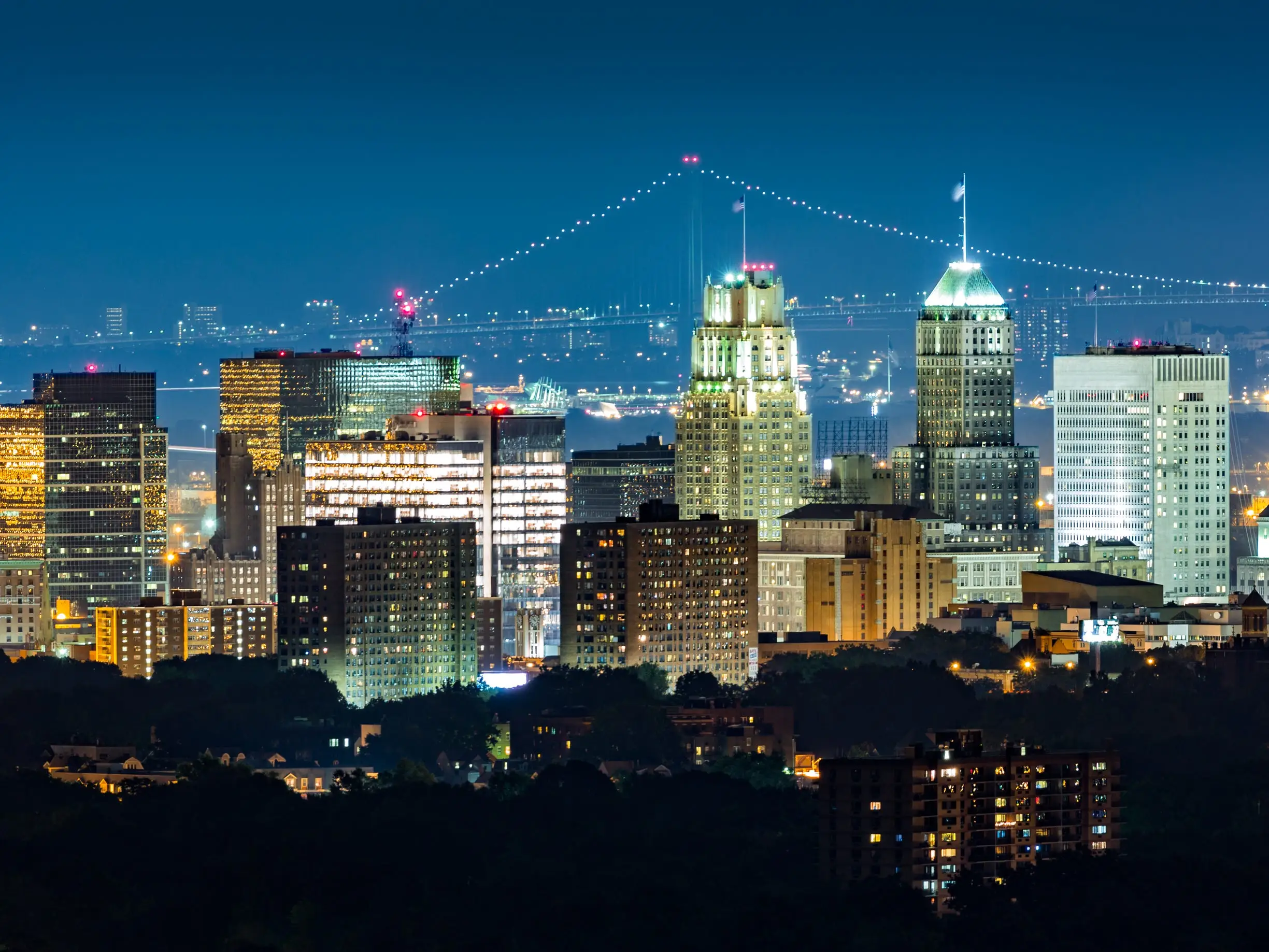 Buildings in Newark, New Jersey.