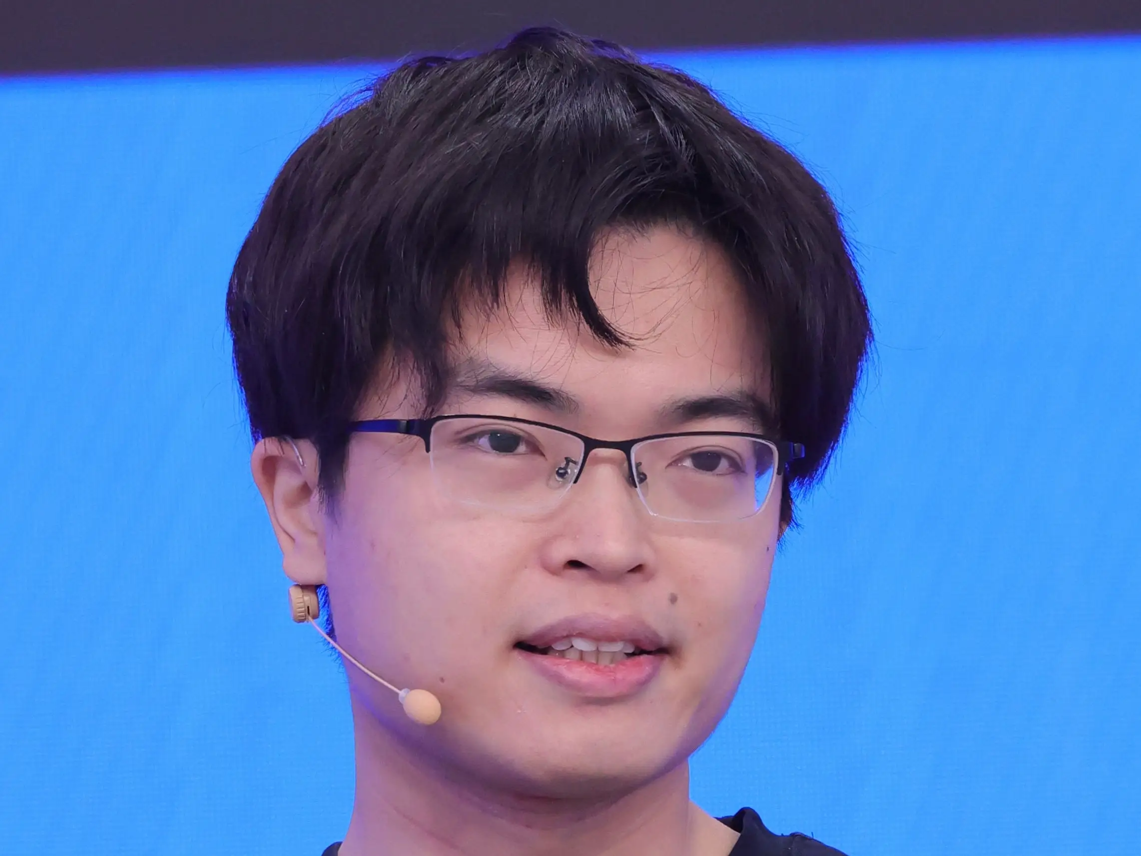 Yang Zhilin, cofounder of Moonshot AI, speaks at the 2026 Zhongguancun Forum Annual Conference in March 2026 in Beijing