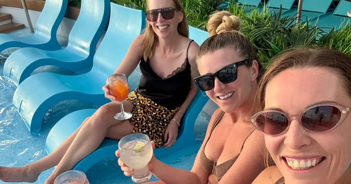 7 kids, 3 moms, and 1 giant cruise ship.  We finally booked a trip that felt like a real vacation.