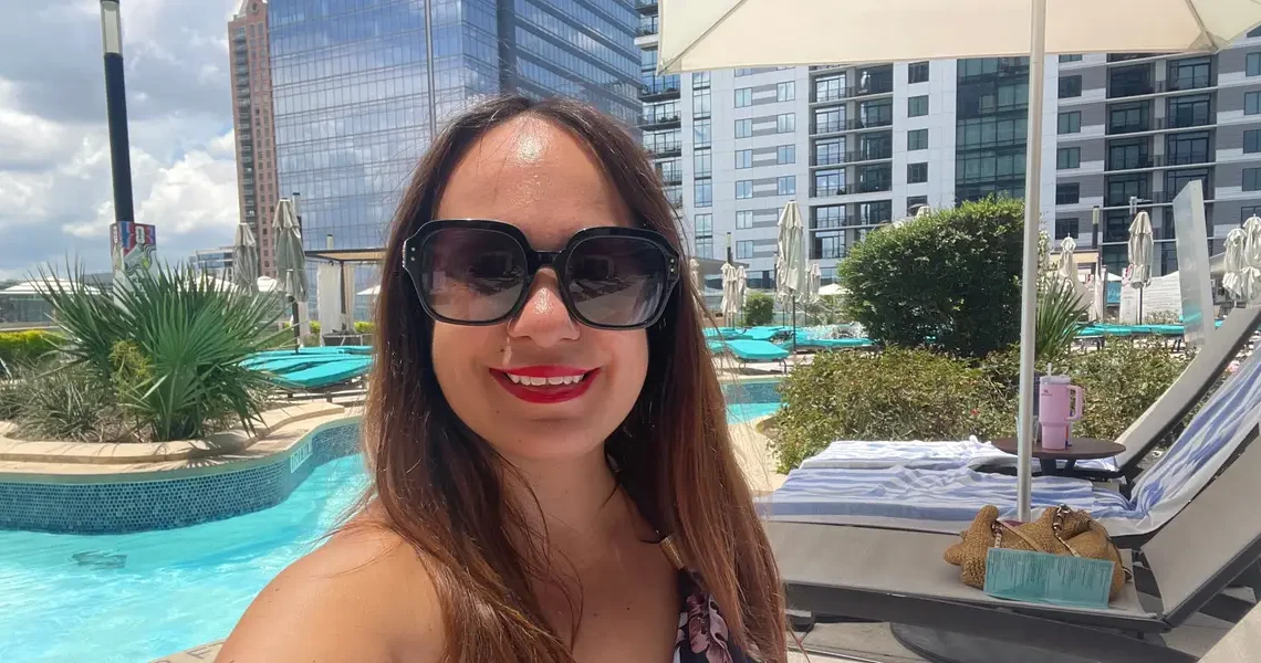 I’m making a summer at home feel extra special for my family. Paying for access at fancy hotel pools has been a game changer.