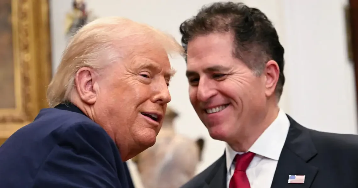 Trump hyped up Michael Dell again after his mega Trump account donation