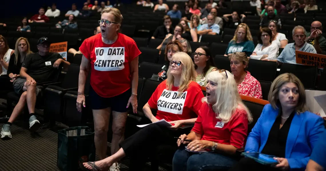 I spent 4 hours at an AI data center town meeting. Things got rowdy.
