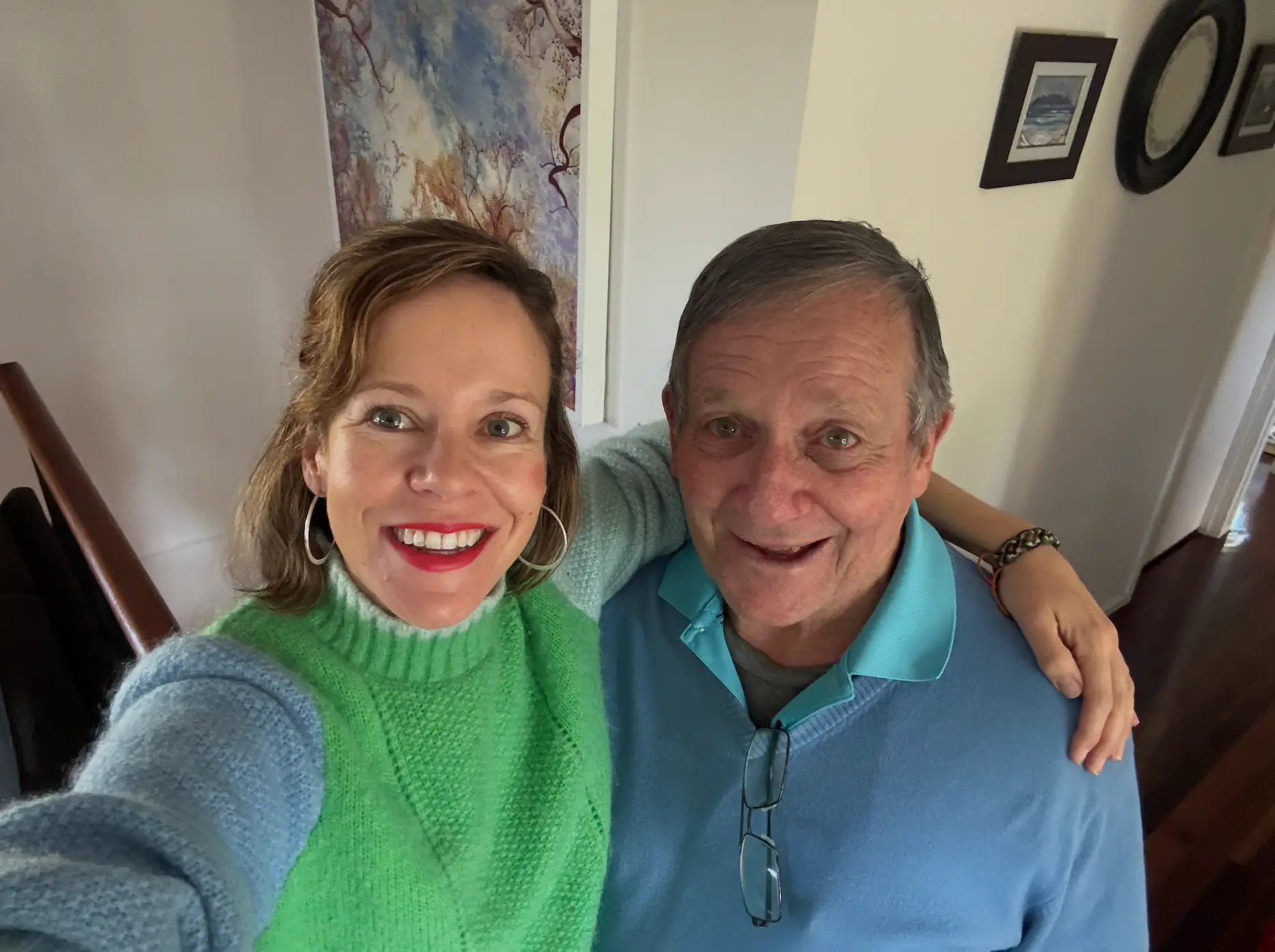 The author with her dad