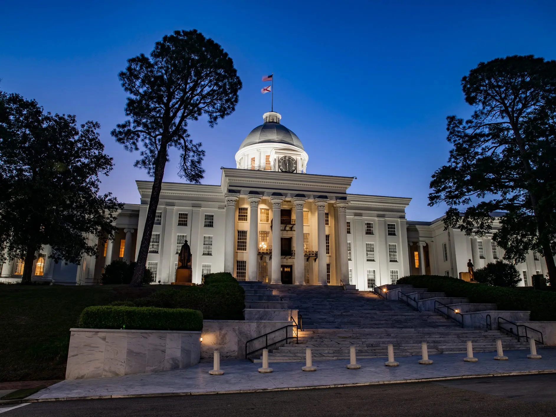 Capitol building in Montgomery, Alabama.