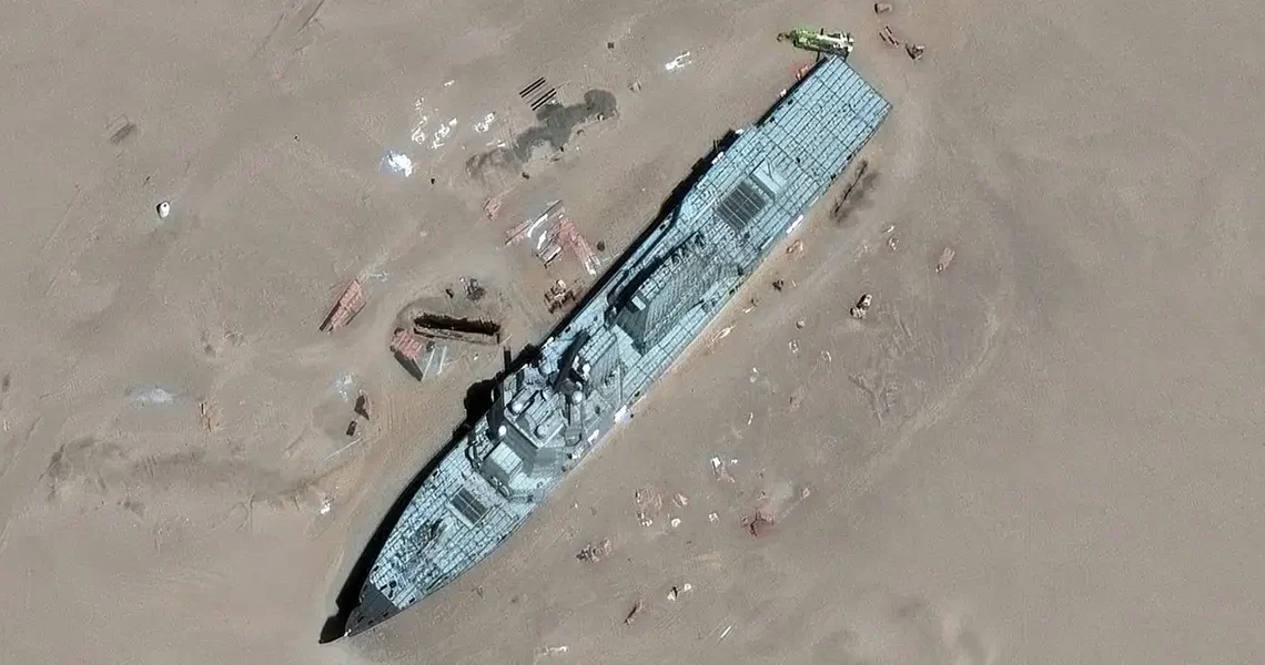 China built full-size models of US warships and aircraft to hone its missiles