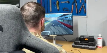 British soldiers are racing virtual drones through video game mountains and tracks before taking to the skies for real