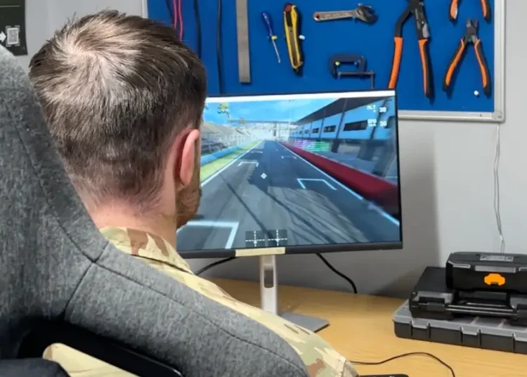 British soldiers are racing virtual drones through video game mountains and tracks before taking to the skies for real