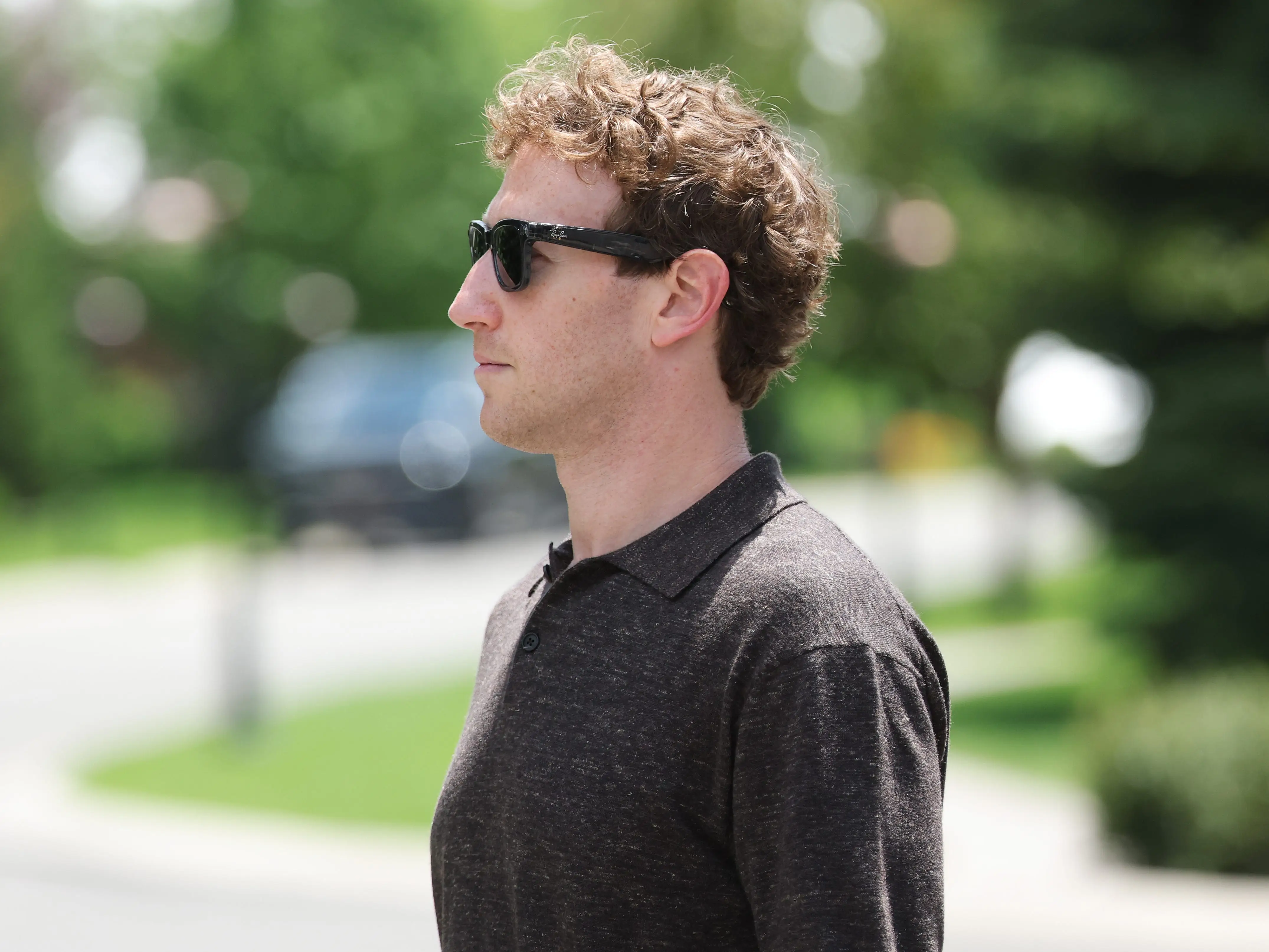 side profile Mark Zuckerberg