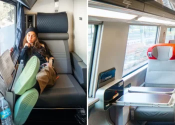 I booked a roomette and a first-class seat on Amtrak trains. The cheaper ride was way more comfortable.