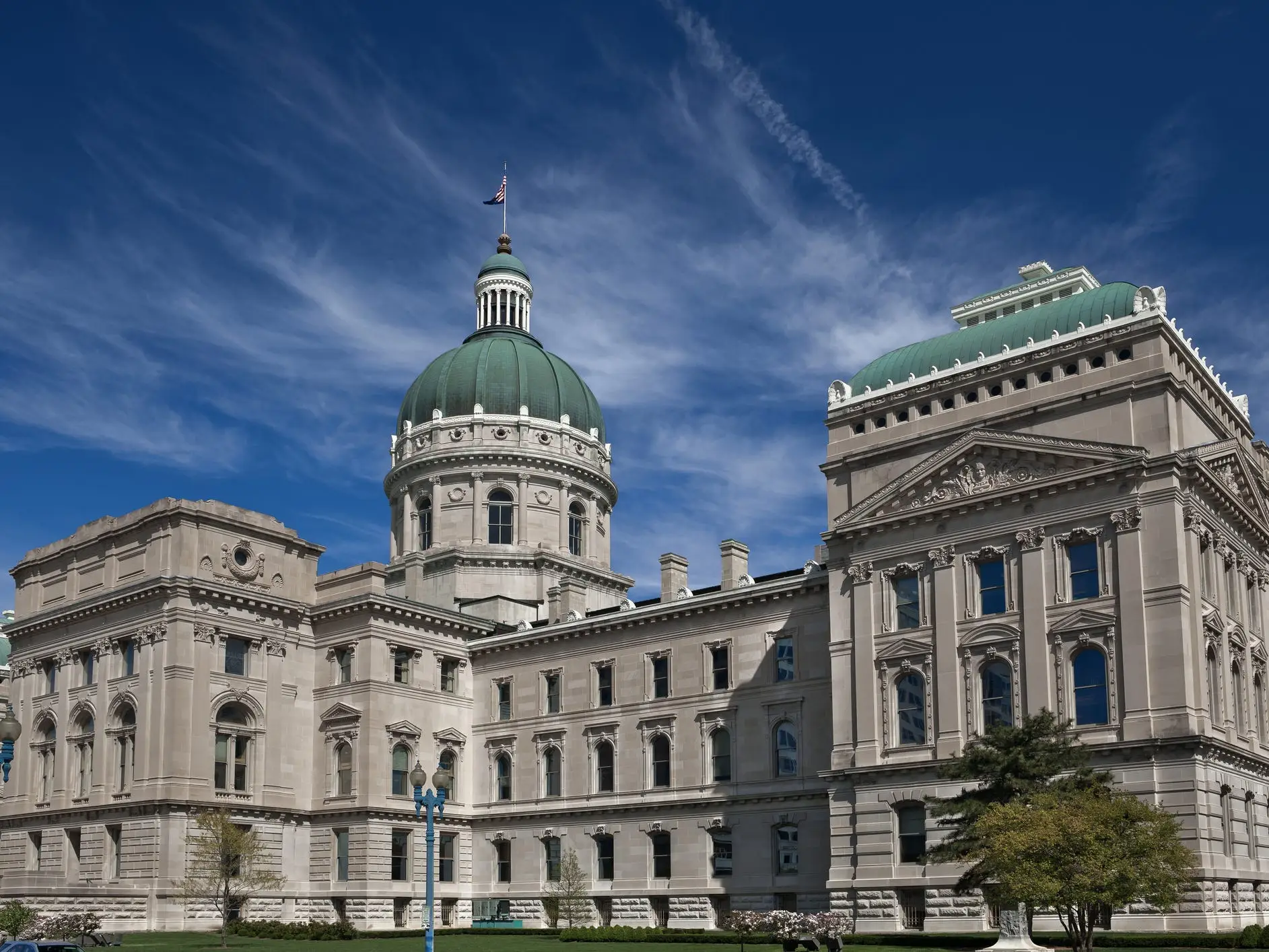 state capitol building in Indianapolis, Indiana.