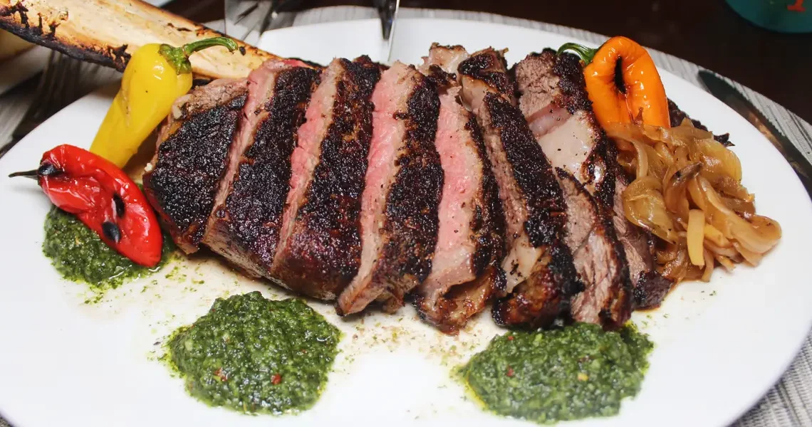I ate at Pat Lafrieda’s Chop House at Citi Field. It was expensive, but a far cry from the typical baseball-game hot dog.