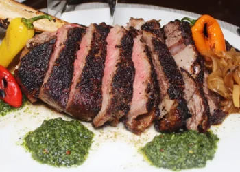 I ate at Pat Lafrieda’s Chop House at Citi Field. It was expensive, but a far cry from the typical baseball-game hot dog.