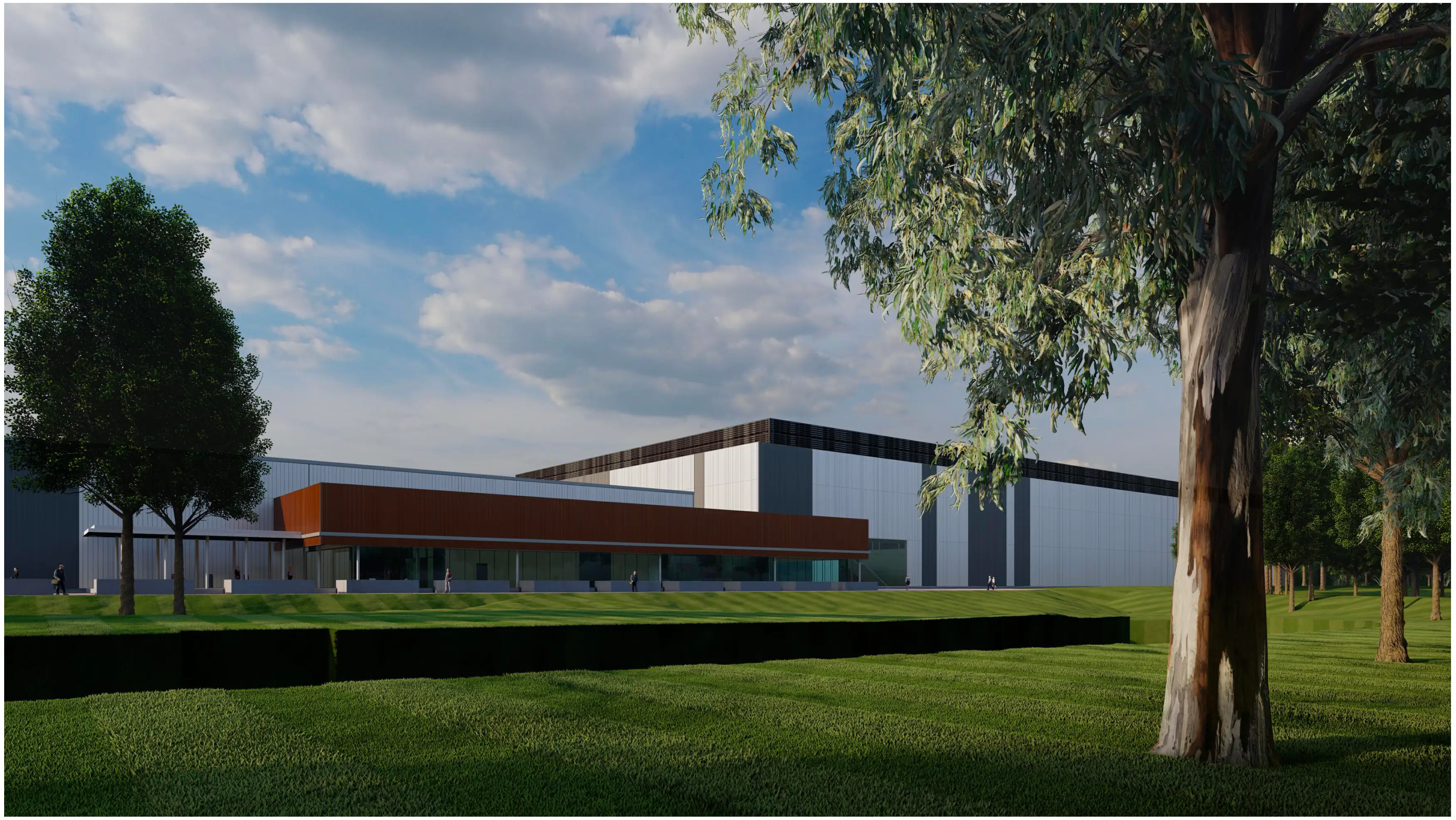 A rendering of Nebius' data center in Birmingham.