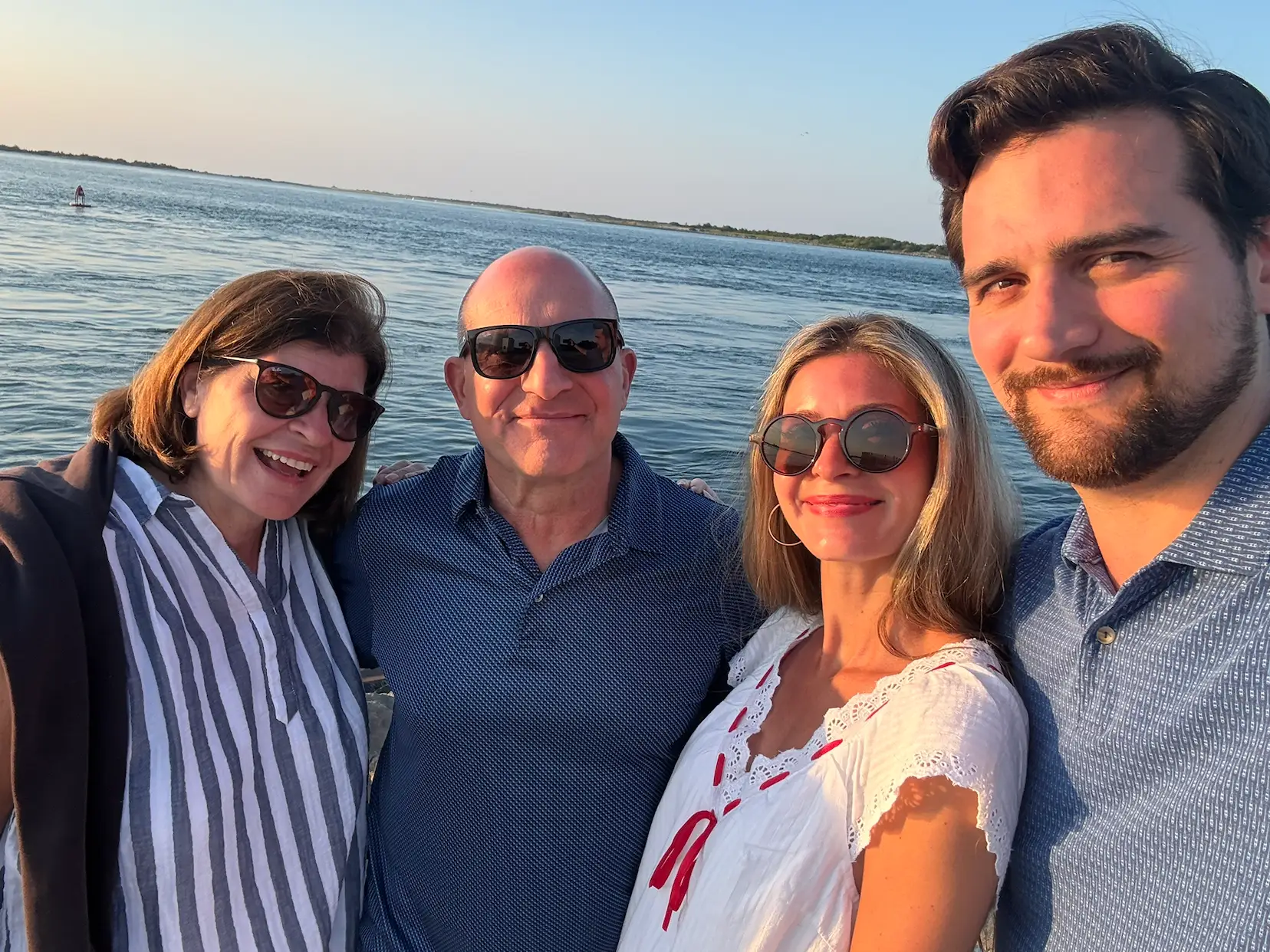 Alexa and her family pose for a photo near the water in Ocean City, New Jersey.