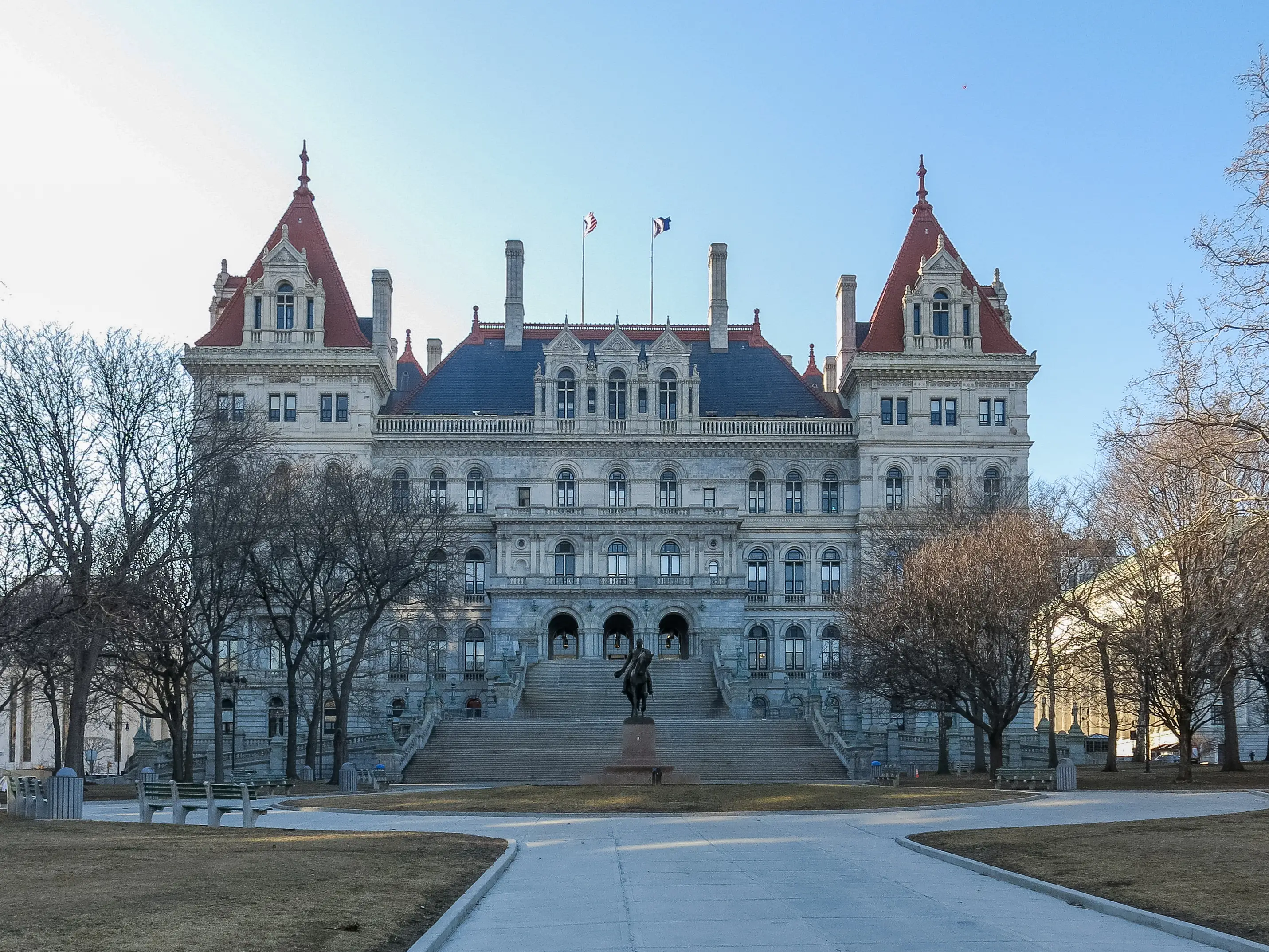 State capitol building in Albany, New York.