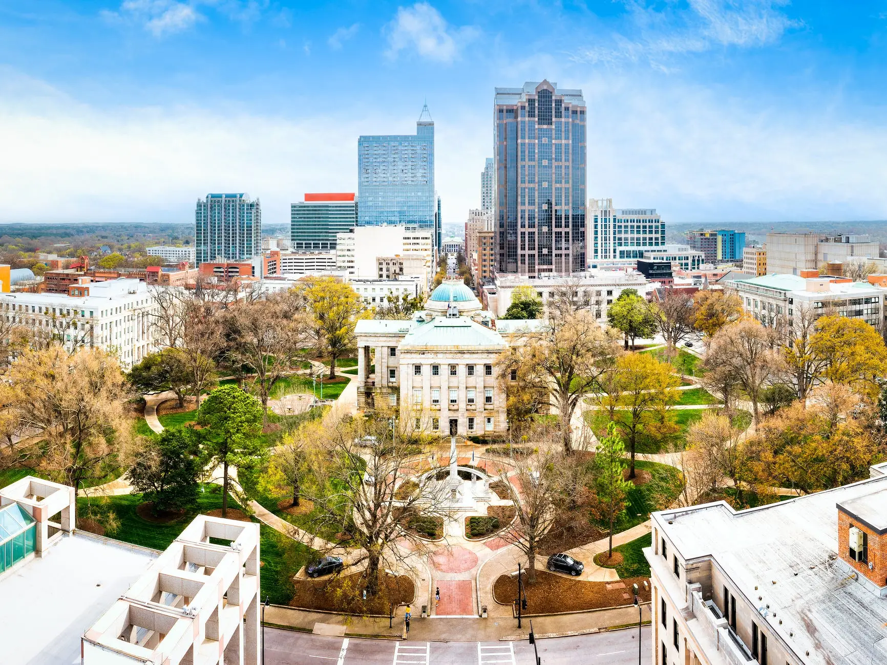 State capitol building in Raleigh, North Carolina.