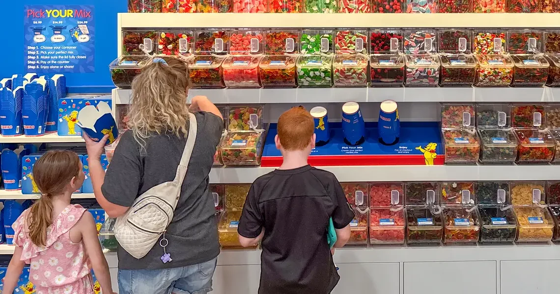 Haribo is using mystery bags and pick-and-mix walls to turn its first US stores into Instagrammable marketing machines
