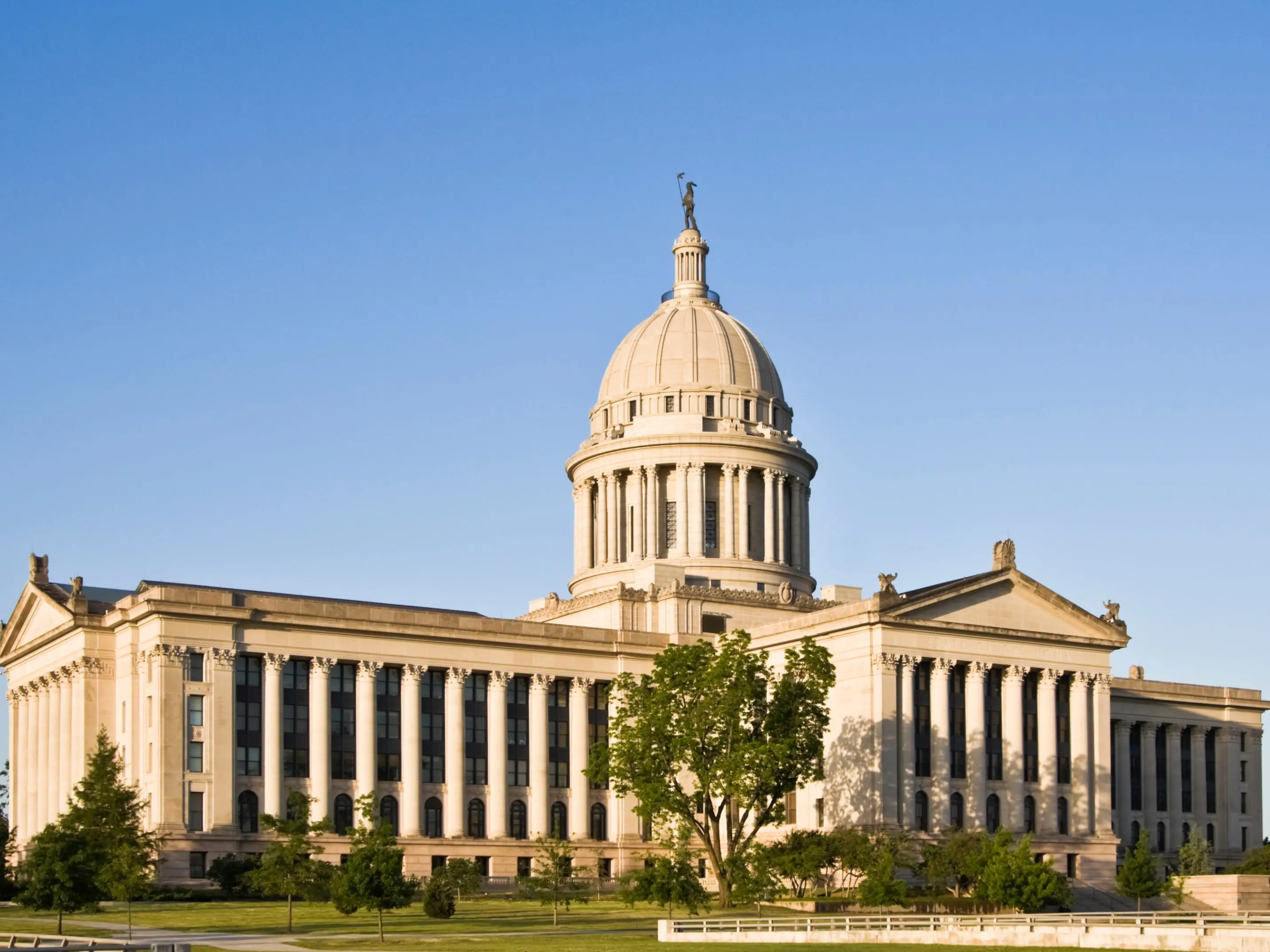 State capitol in Oklahoma City, Oklahoma.