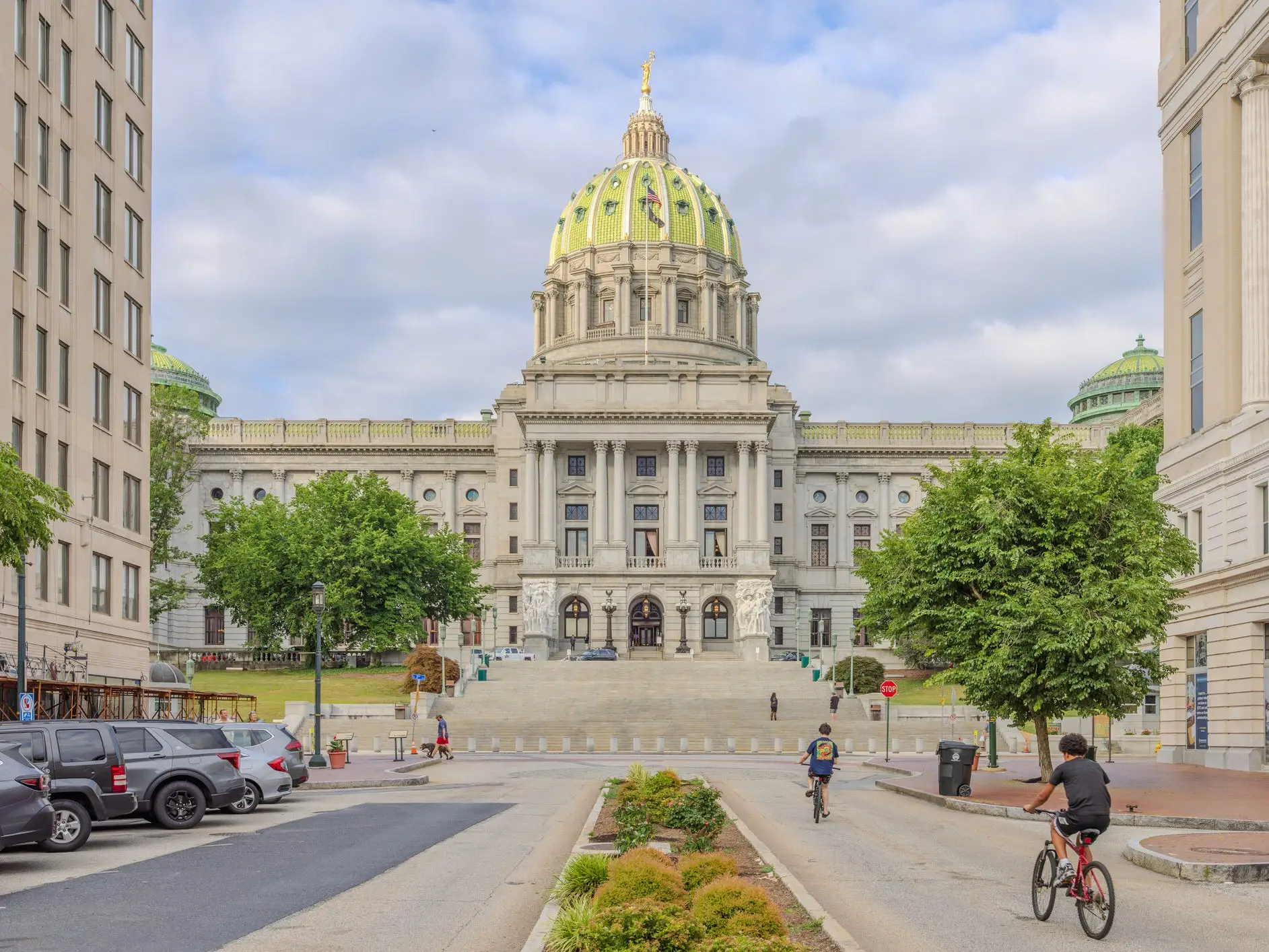 State capitol in Harrisburg, Pennsylvania.
