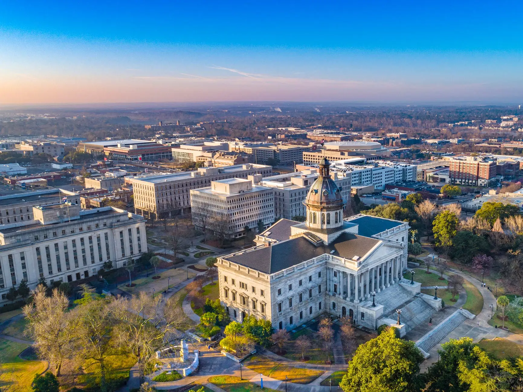 State capitol building in Columbia, South Carolina.